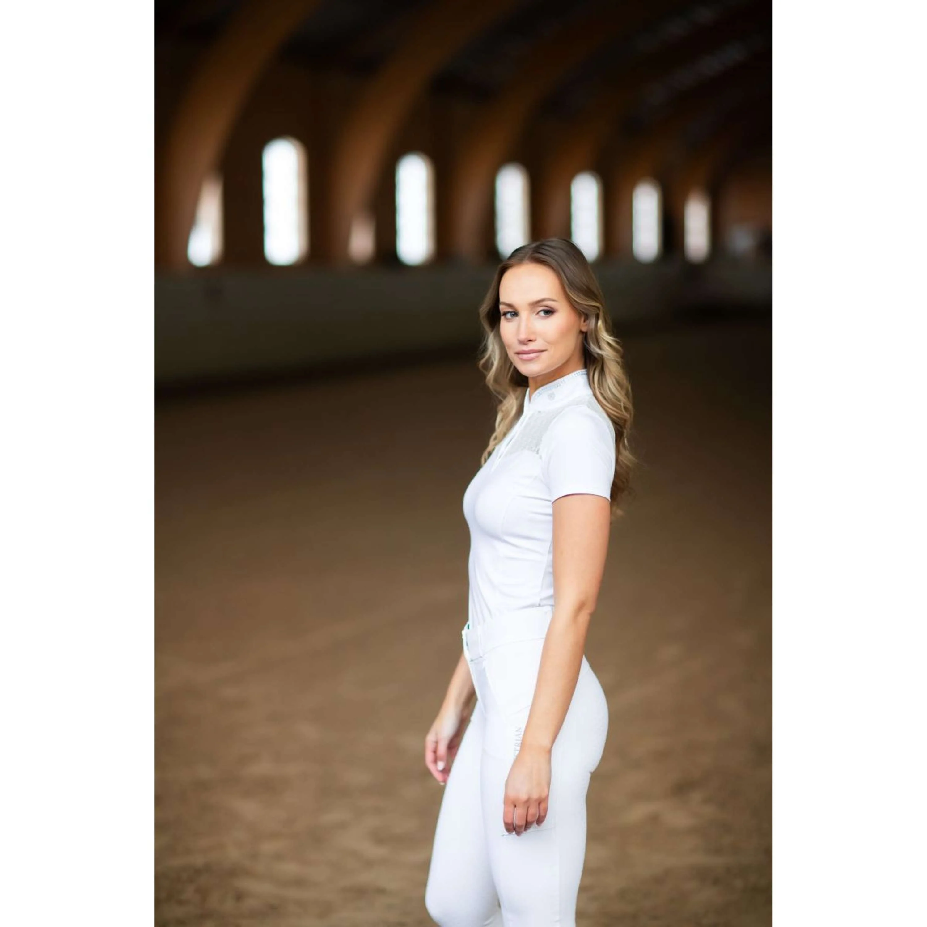 Equestrian Stockholm T-shirt de Concours Crystal Champion Blanc - Image 6
