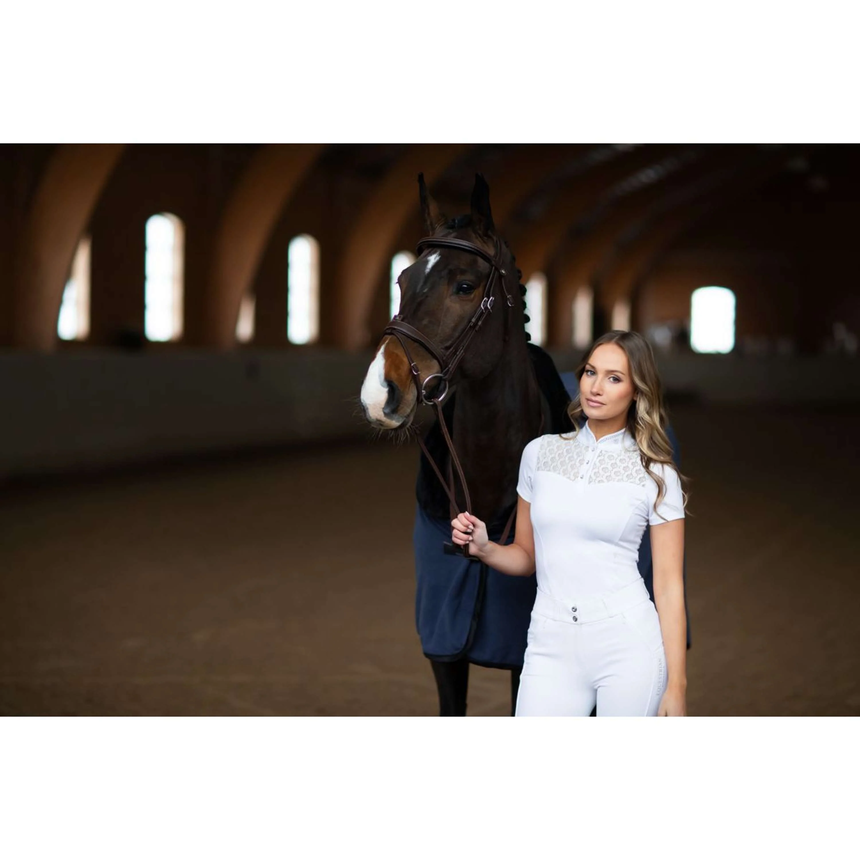 Equestrian Stockholm T-shirt de Concours Crystal Champion Blanc - Image 8