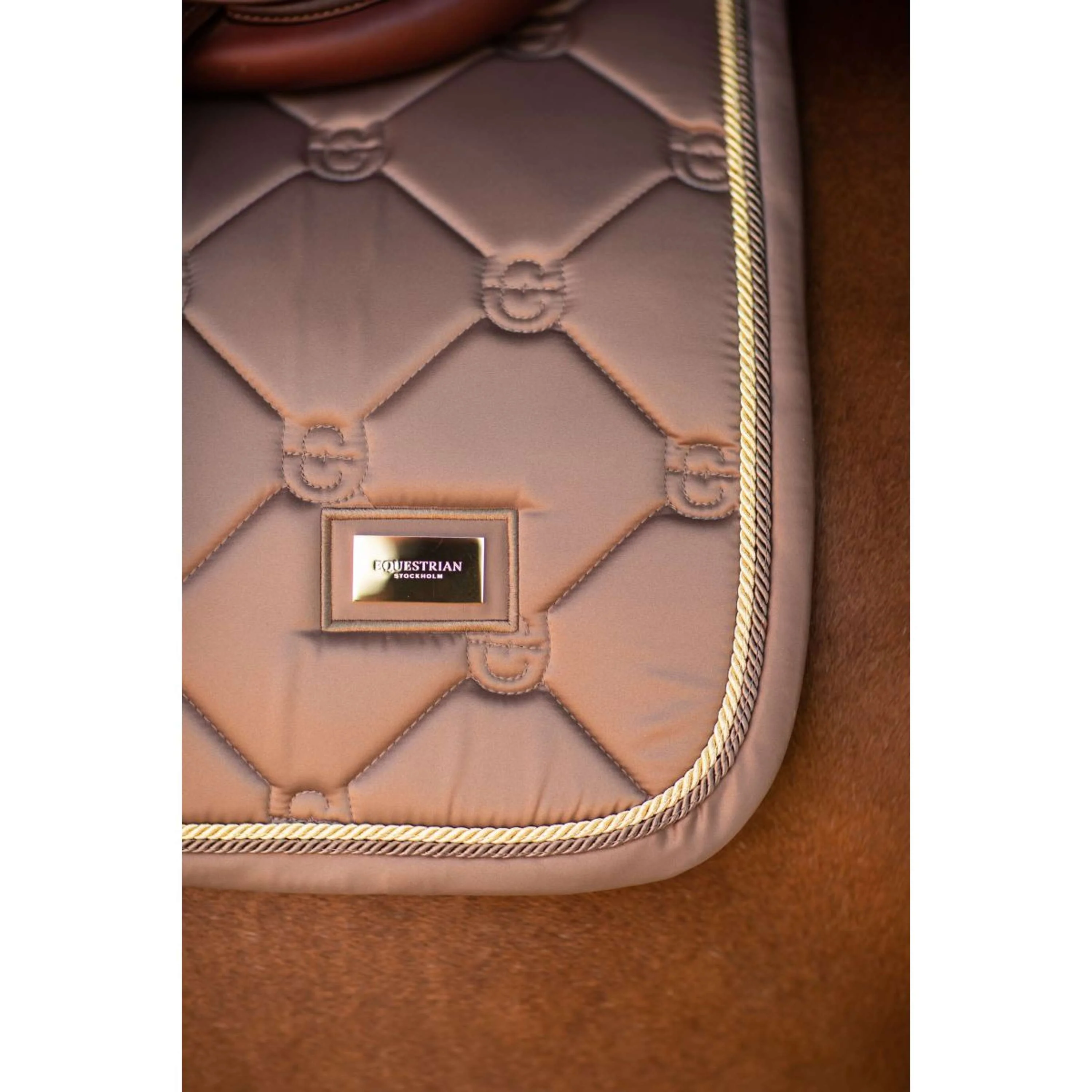Equestrian Stockholm Tapis de Selle de Saut Champagne - Image 6