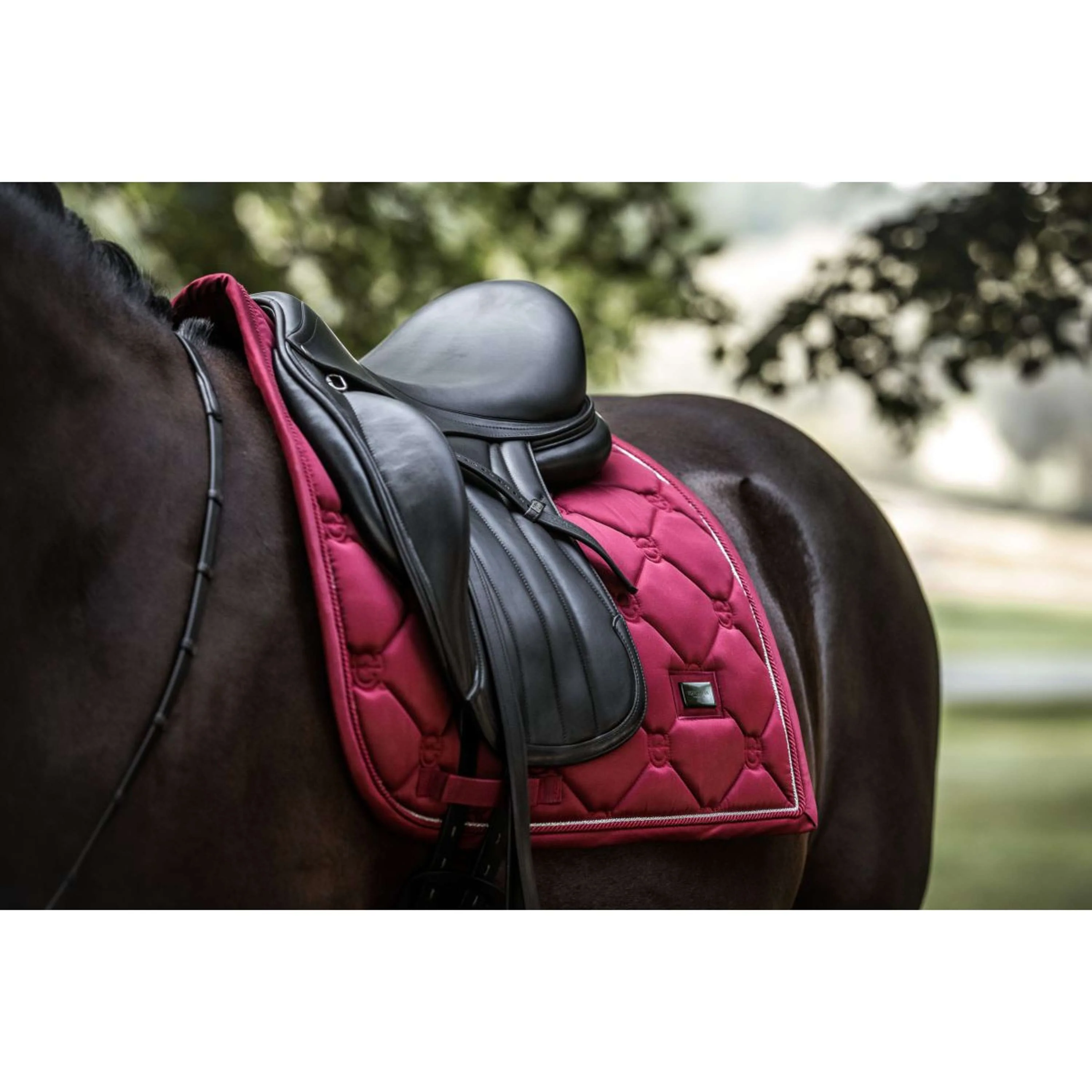 Equestrian Stockholm Tapis de Selle Dressage Bordeaux - Image 5