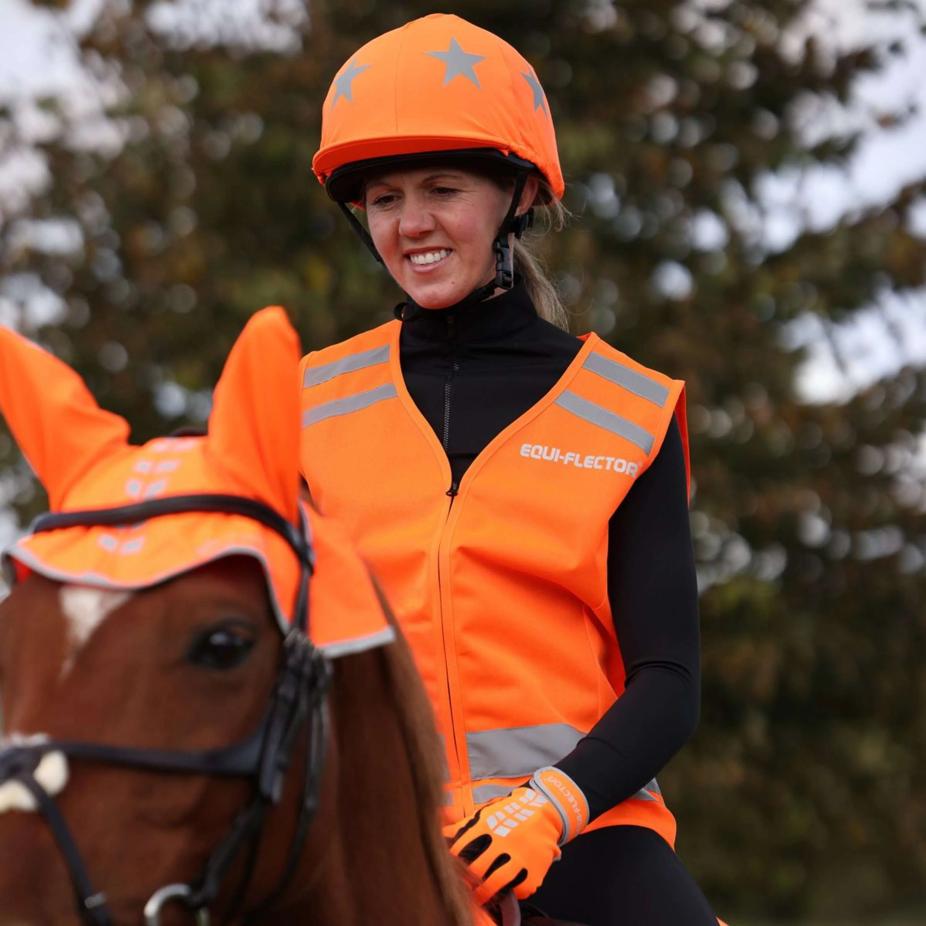 Equi-Flector by Shires Gilet de Sécurité Orange - Image 3