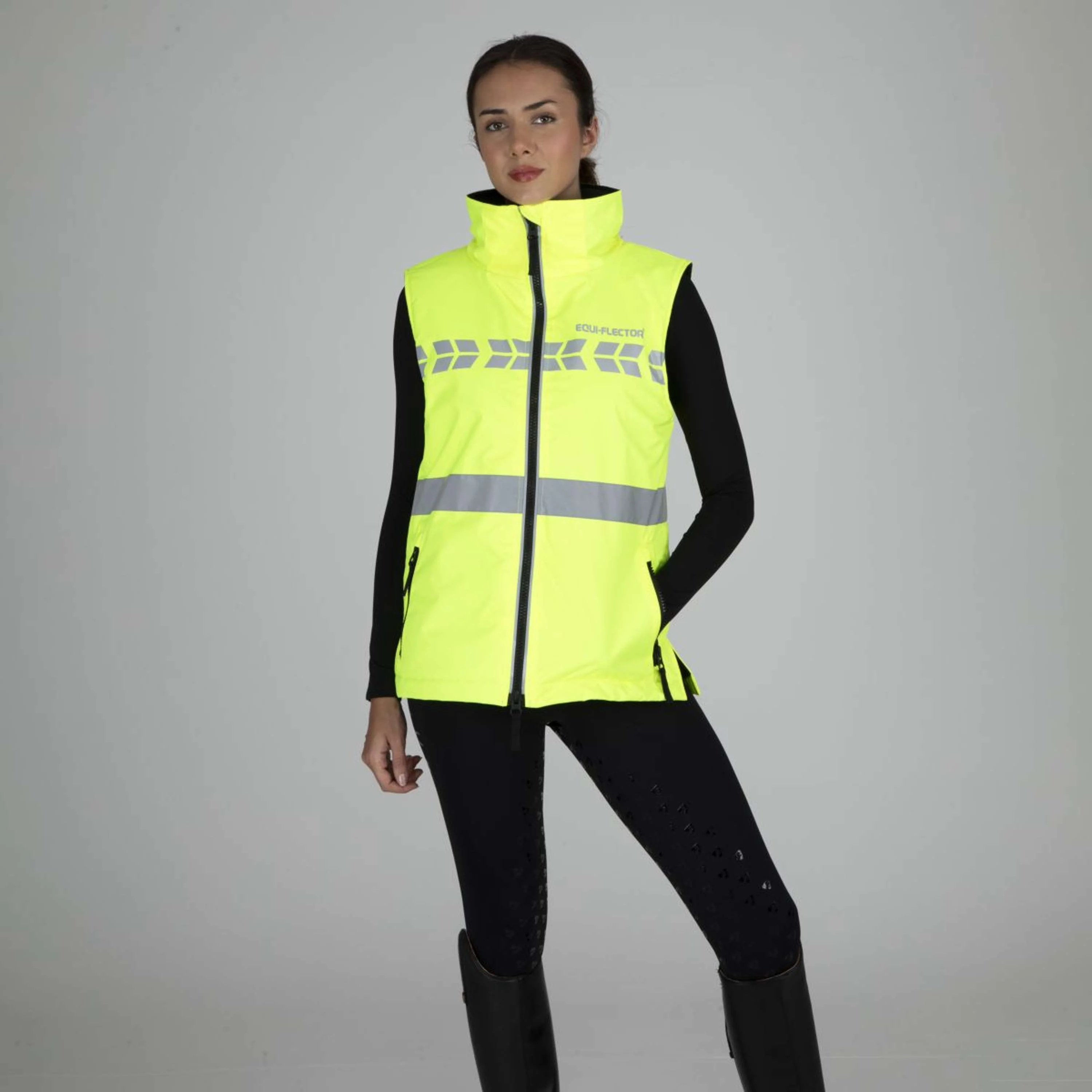 Equi-Flector by Shires Gilet Réfléchissant Jaune - Image 3