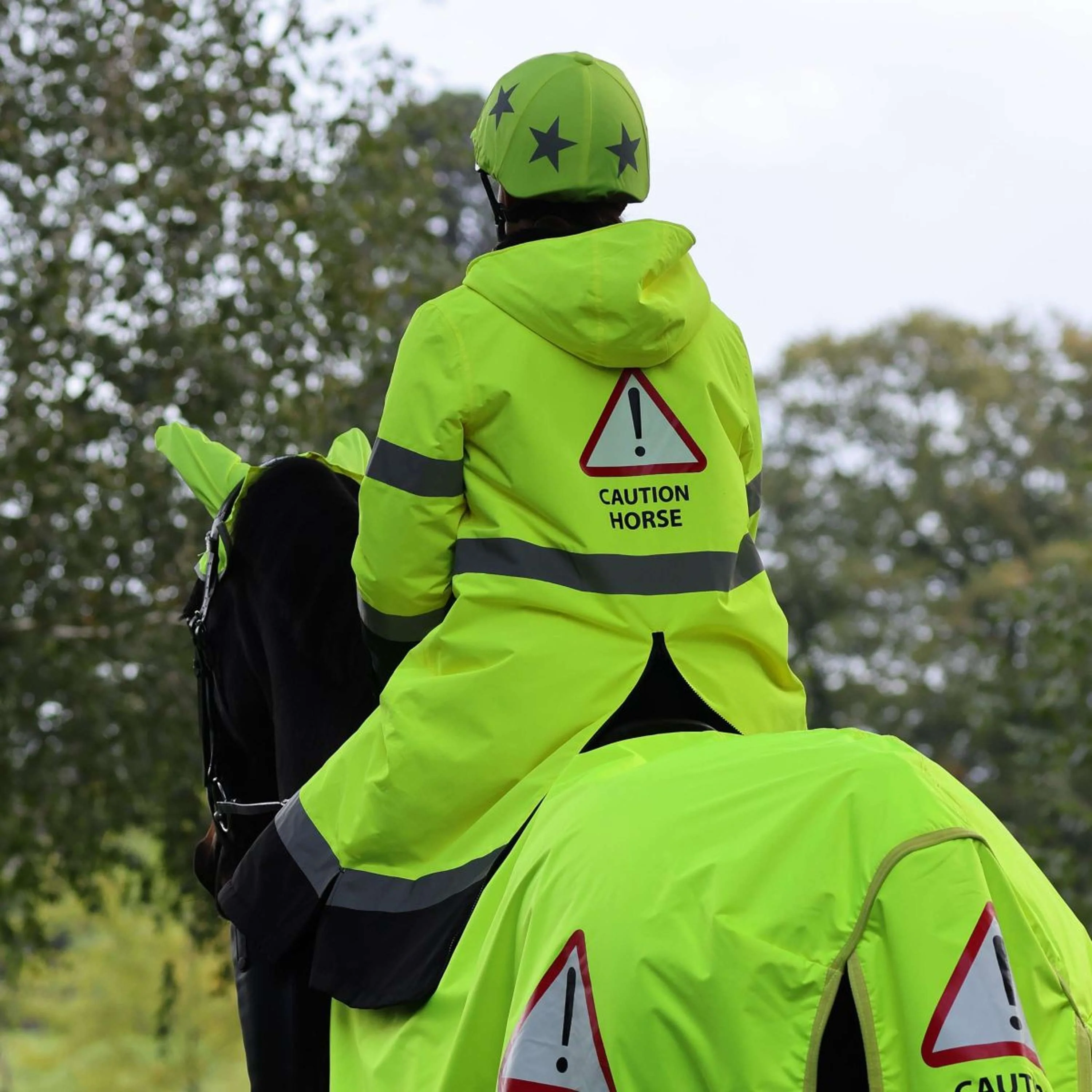 Equi-Flector by Shires Veste All Weather Jaune - Image 4