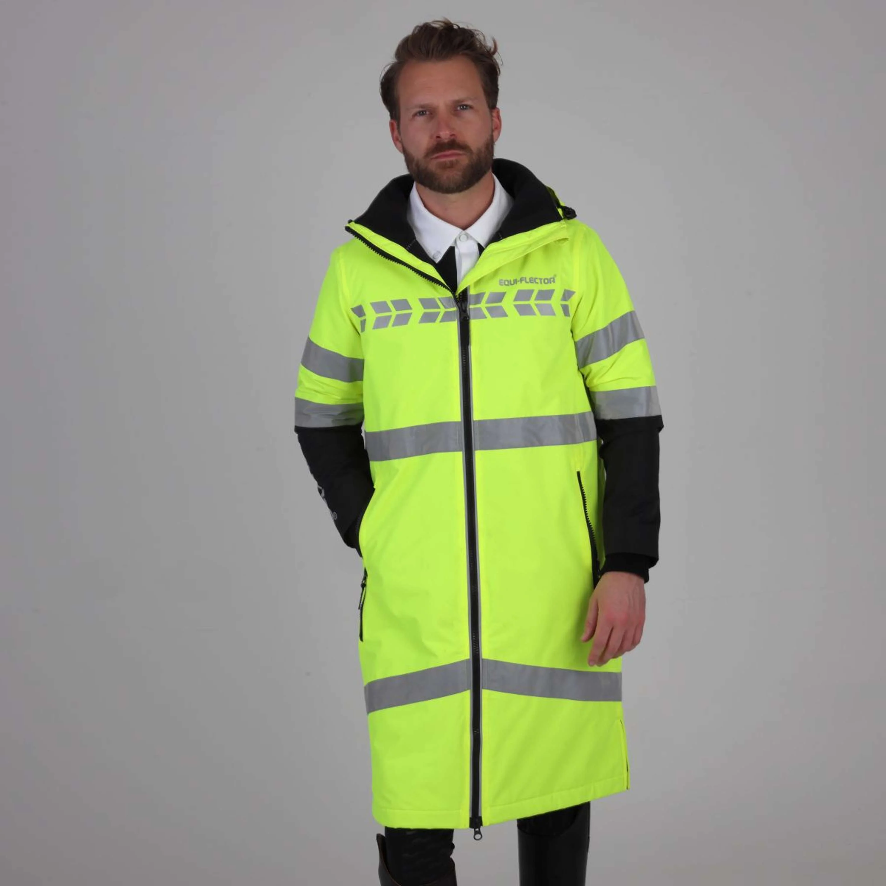 Equi-Flector by Shires Veste Réfléchissante Long Jaune - Image 45
