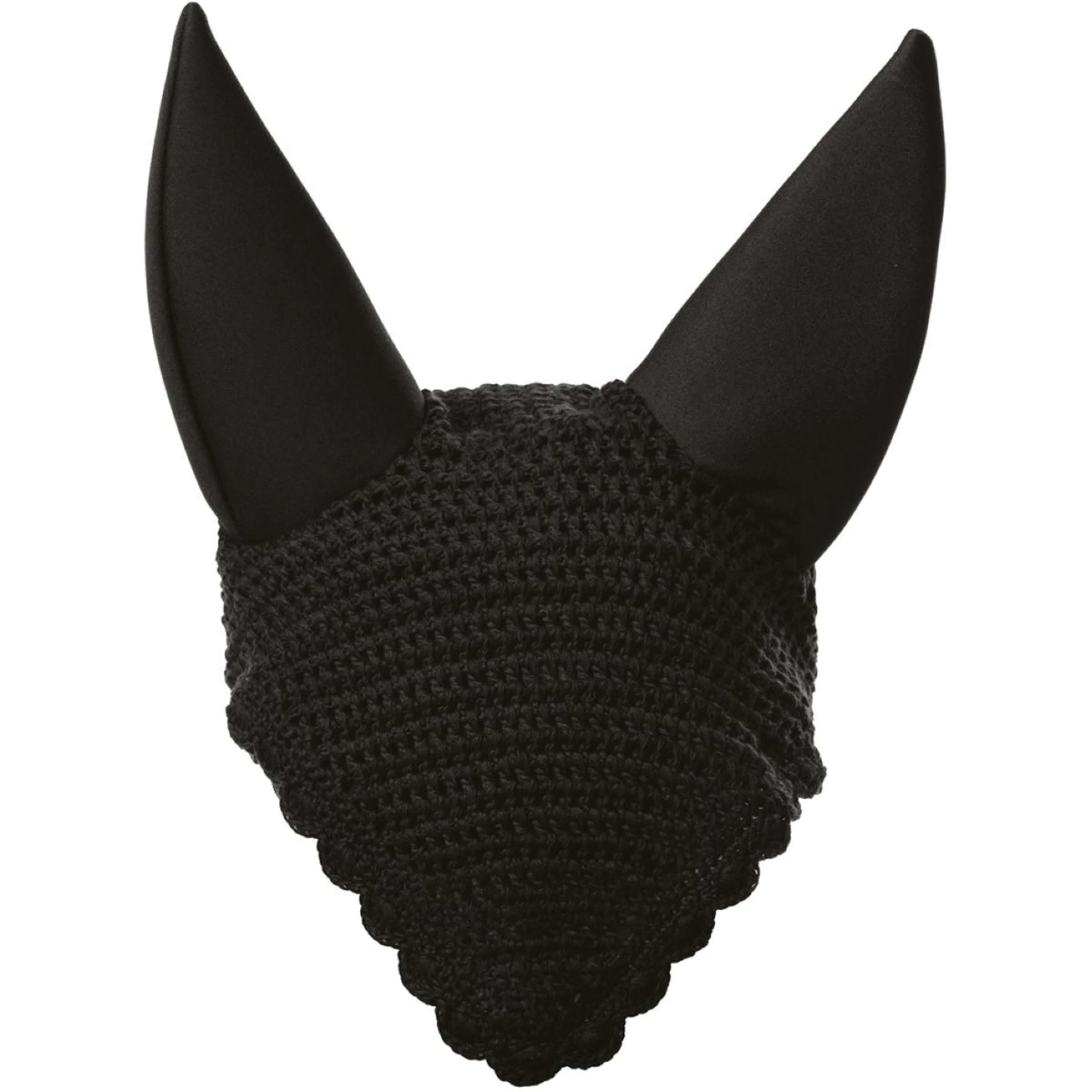 EQUITHÈME Bonnet Anti-Mouches Néoprène Noir