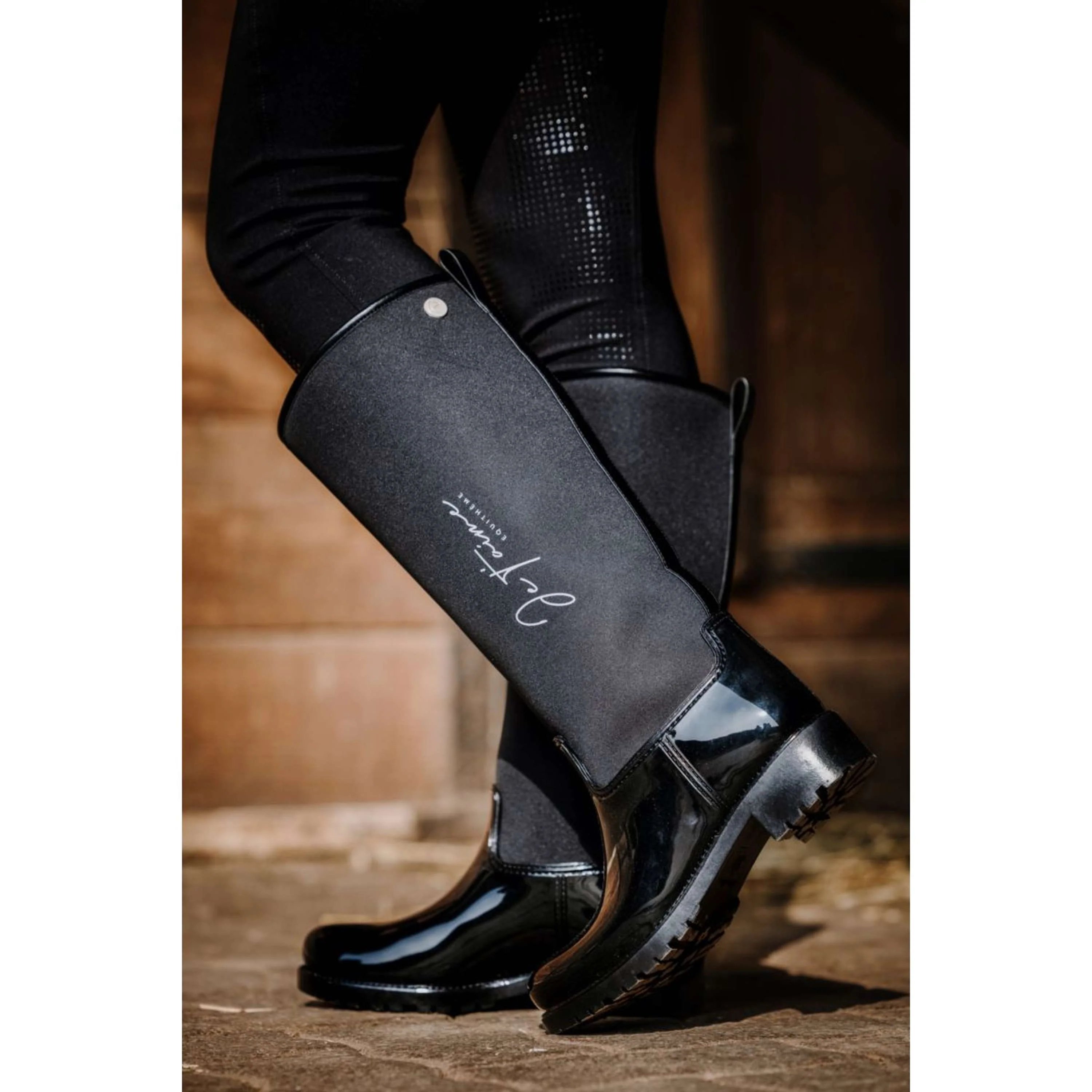 EQUITHÈME Bottes de pluie Je T Aime Transparent - Image 5