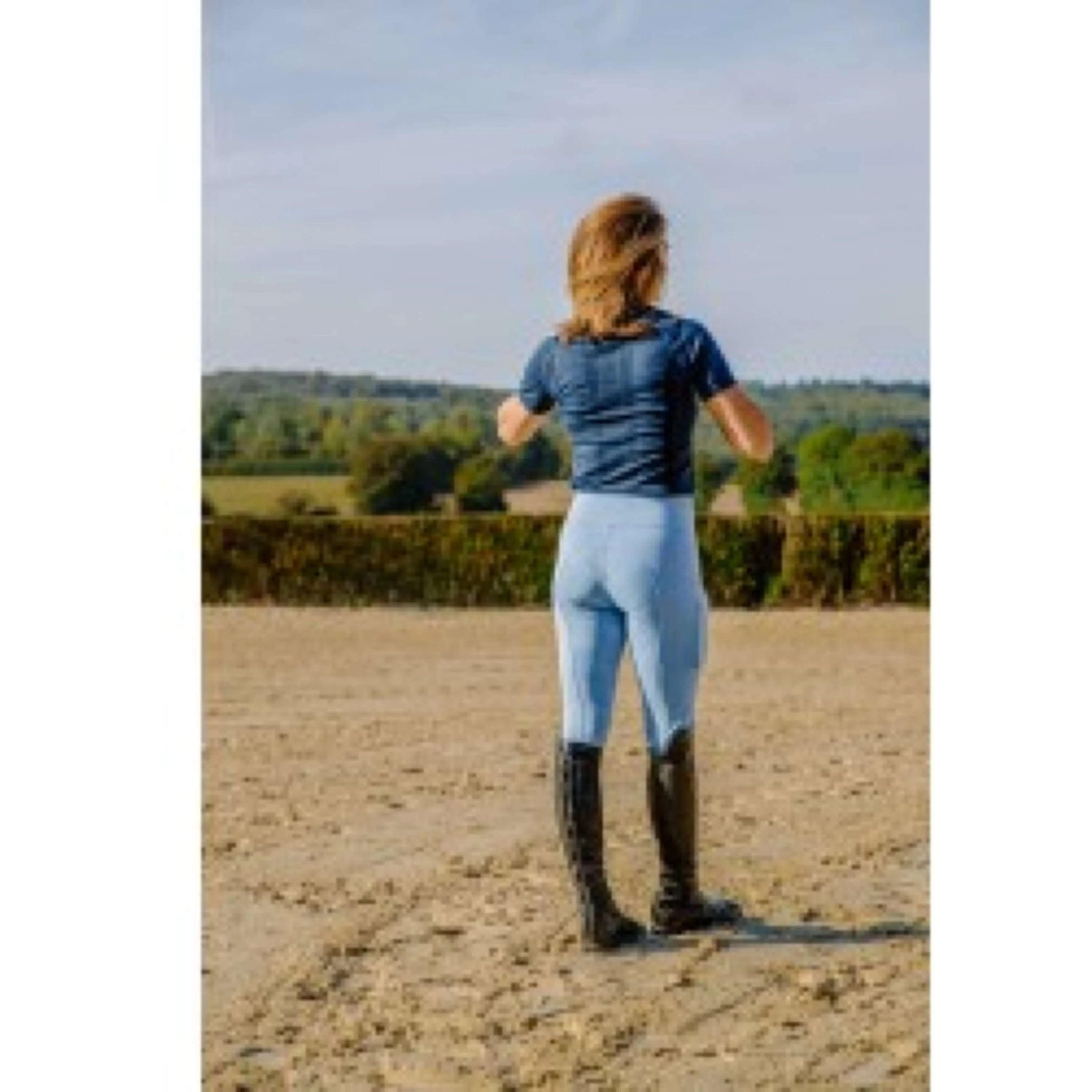 EQUITHÈME Chemise Elena Seamless Bleu/Bleu clair - Image 7