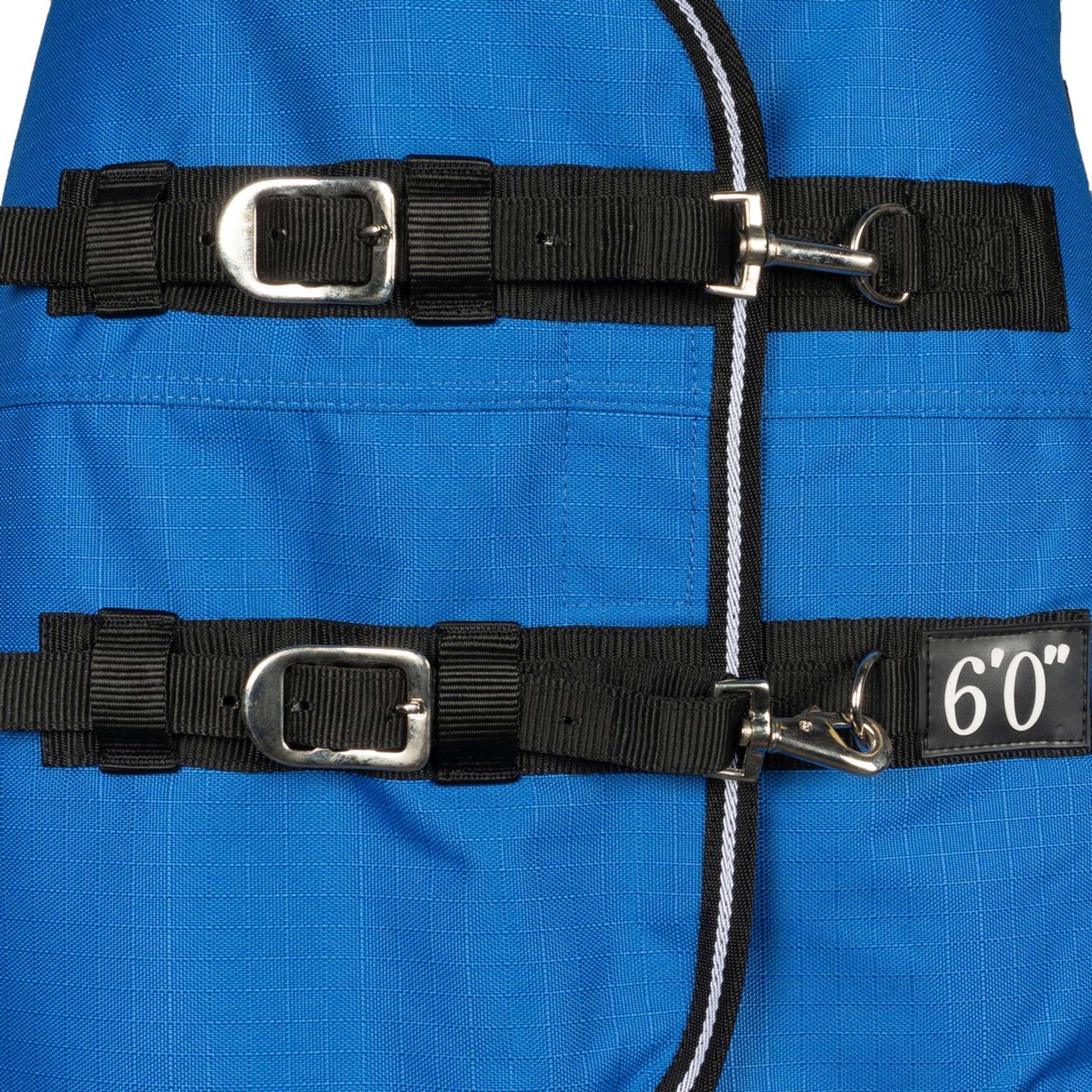 EQUITHÈME Couverture d'Extérieur Tyrex 1200D 300g Aisance High Neck Bleu Royal - Image 4