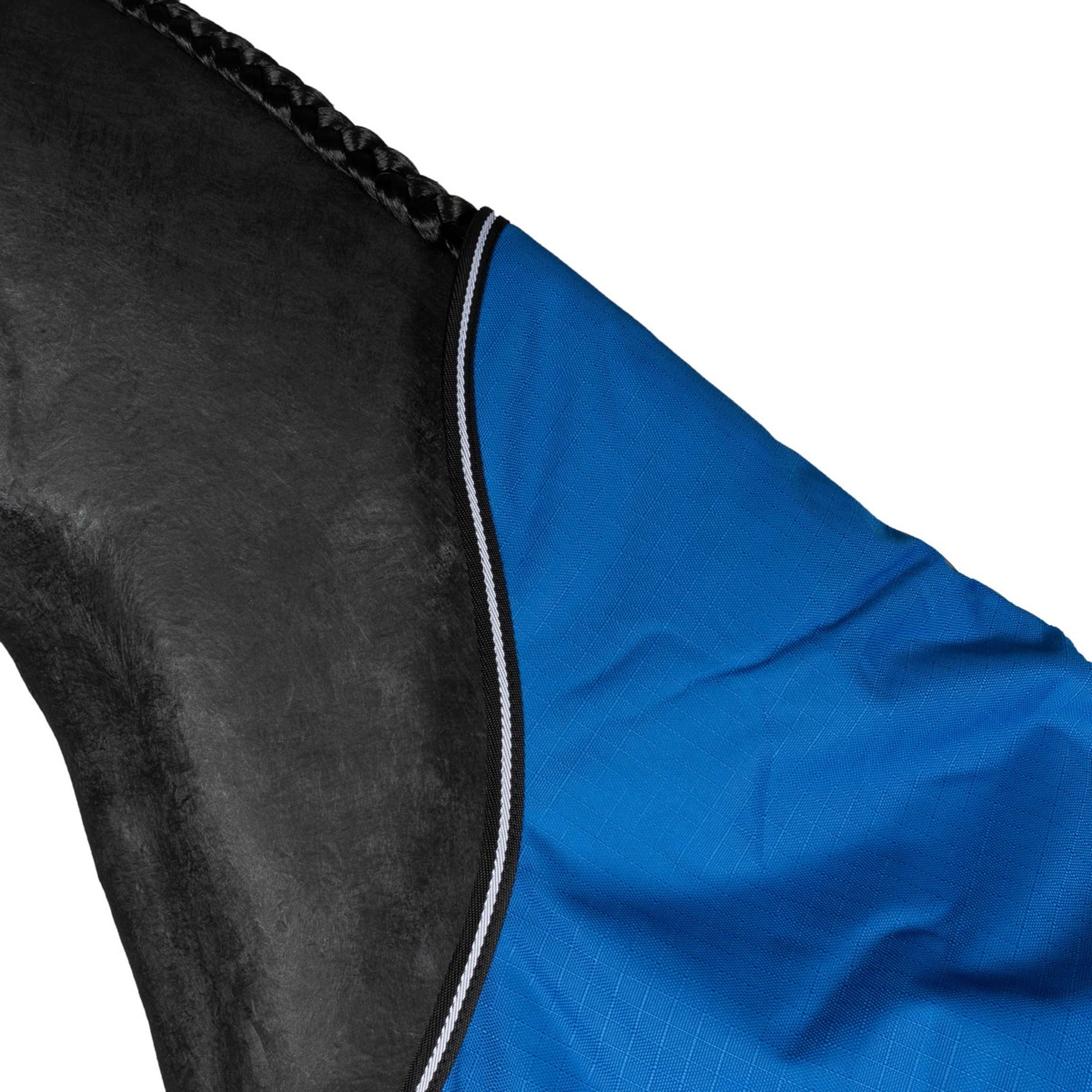 EQUITHÈME Couverture d'Extérieur Tyrex 1200D 300g Aisance High Neck Bleu Royal - Image 6