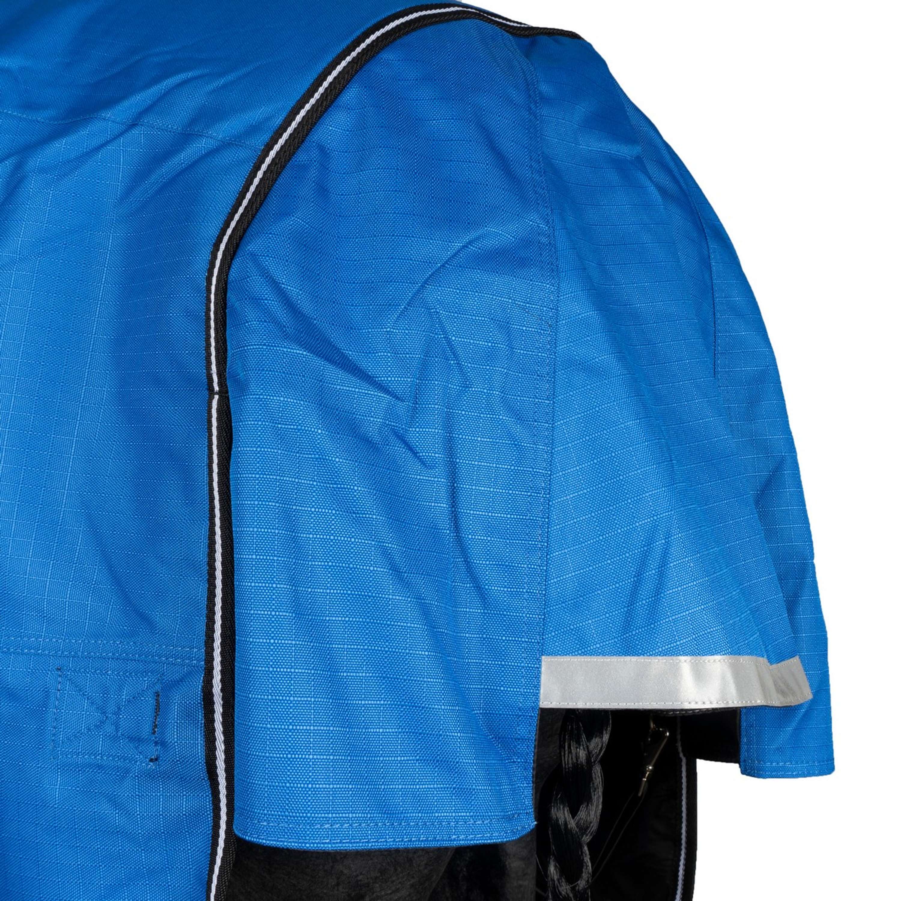 EQUITHÈME Couverture d'Extérieur Tyrex 1200D 300g Aisance High Neck Bleu Royal - Image 11