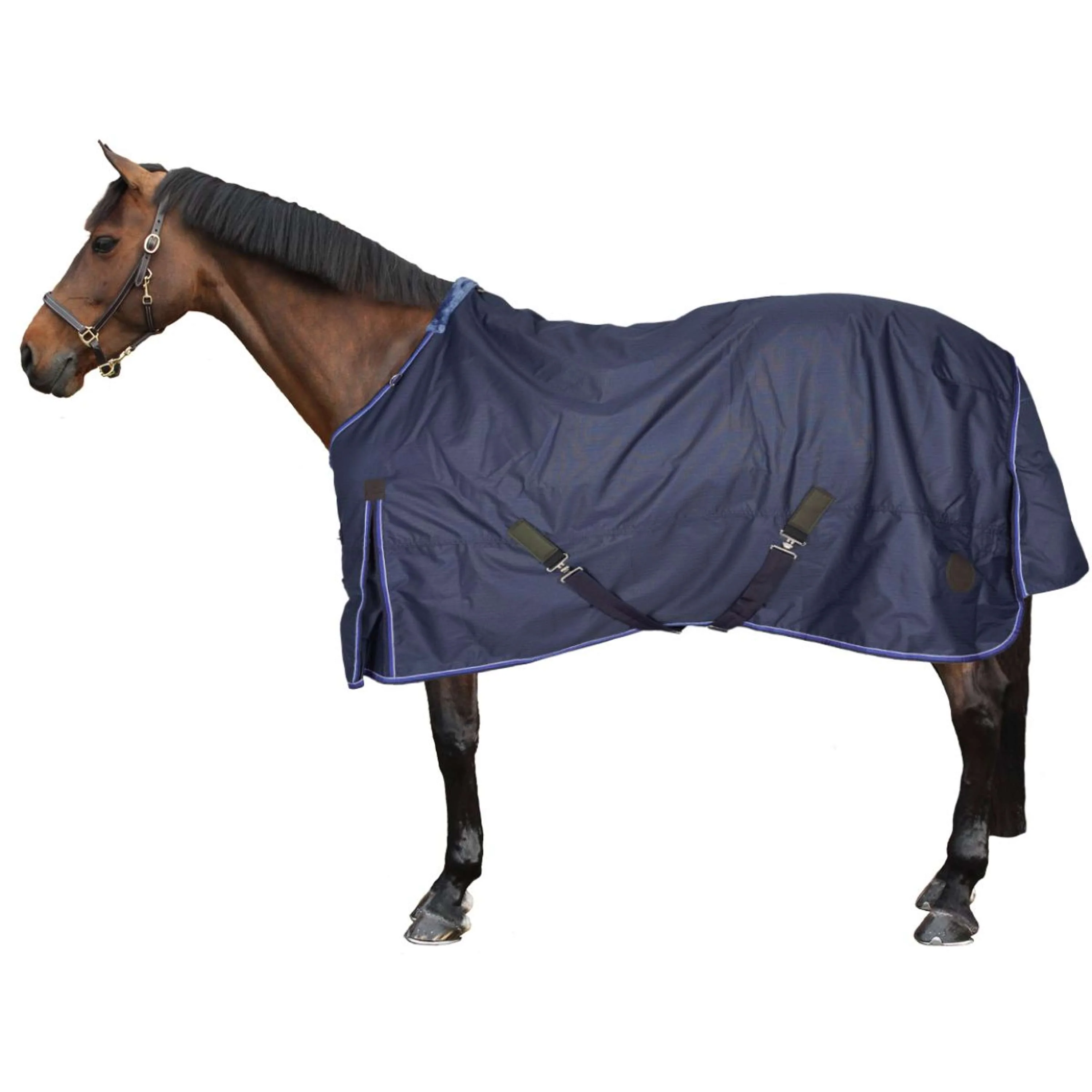 EQUITHÈME Couverture Imperméable Classic 1200D 50g Marin - Image 2