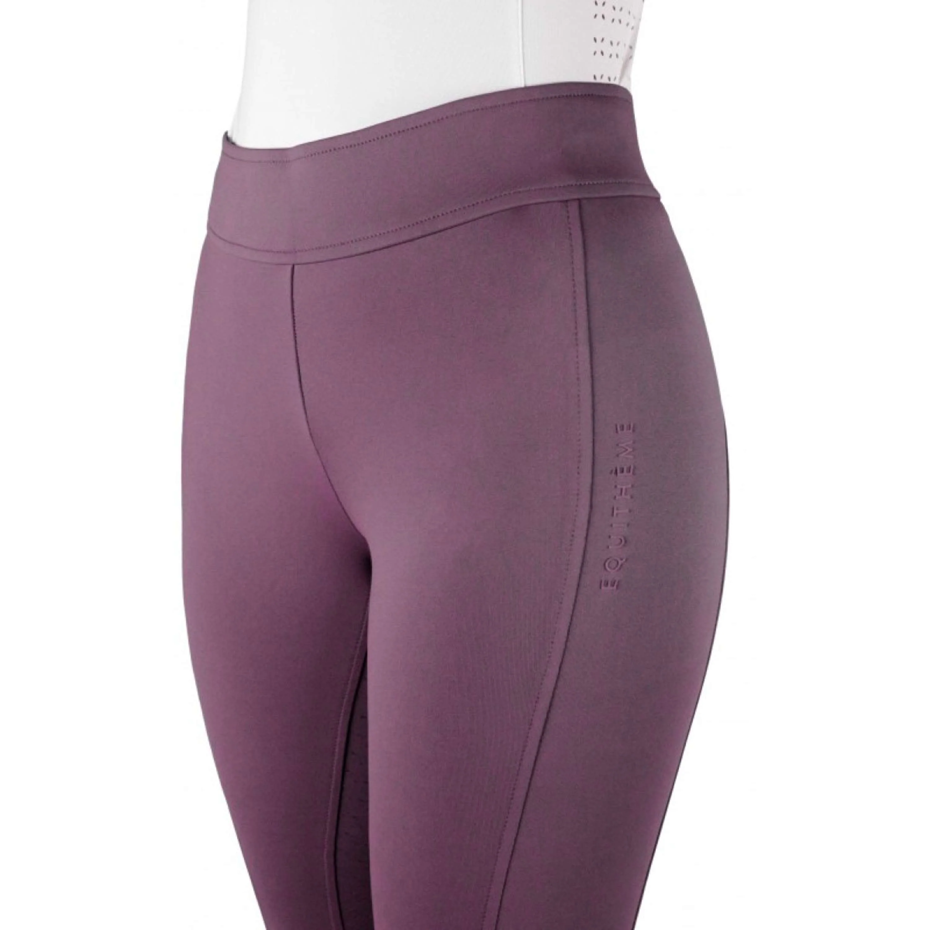 EQUITHÈME Legging d'Équitation Birdy Full Grip Lilas - Image 3