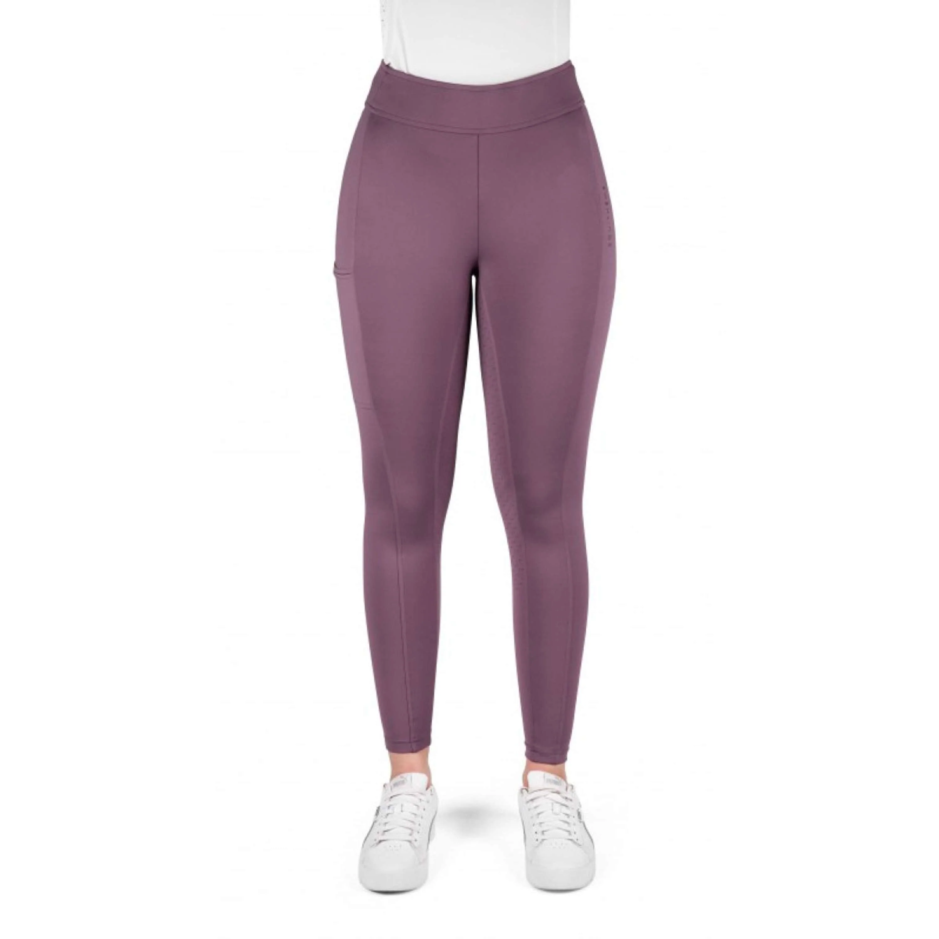 EQUITHÈME Legging d'Équitation Birdy Full Grip Lilas - Image 5