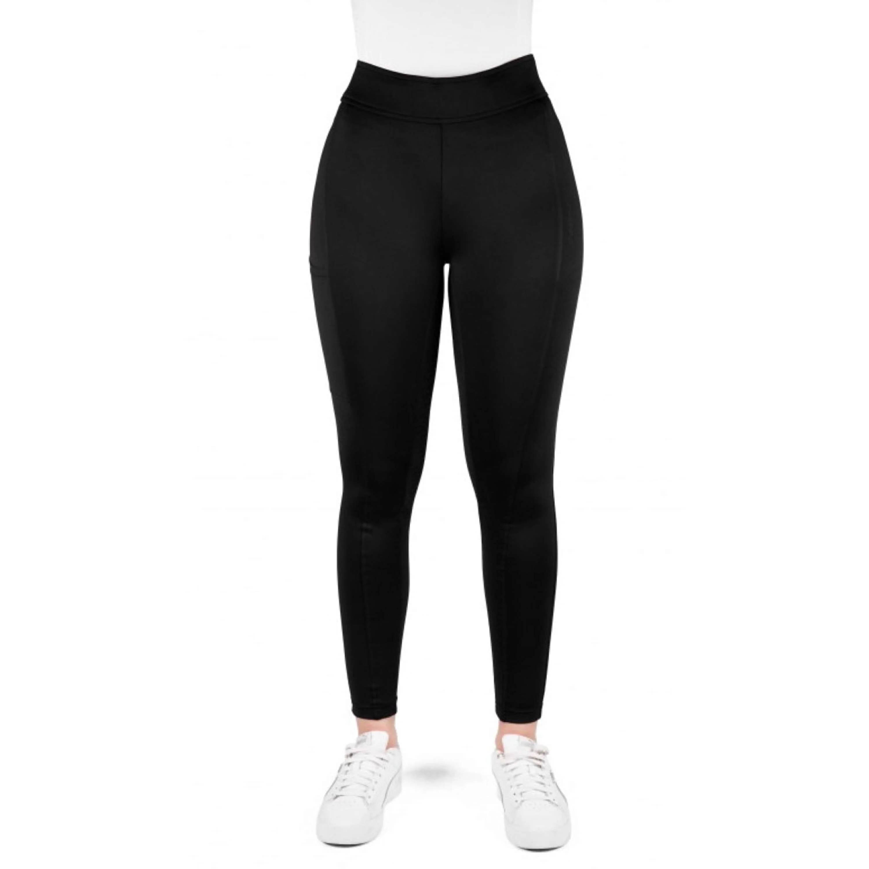 EQUITHÈME Legging d'Équitation Birdy Full Grip Noir - Image 5