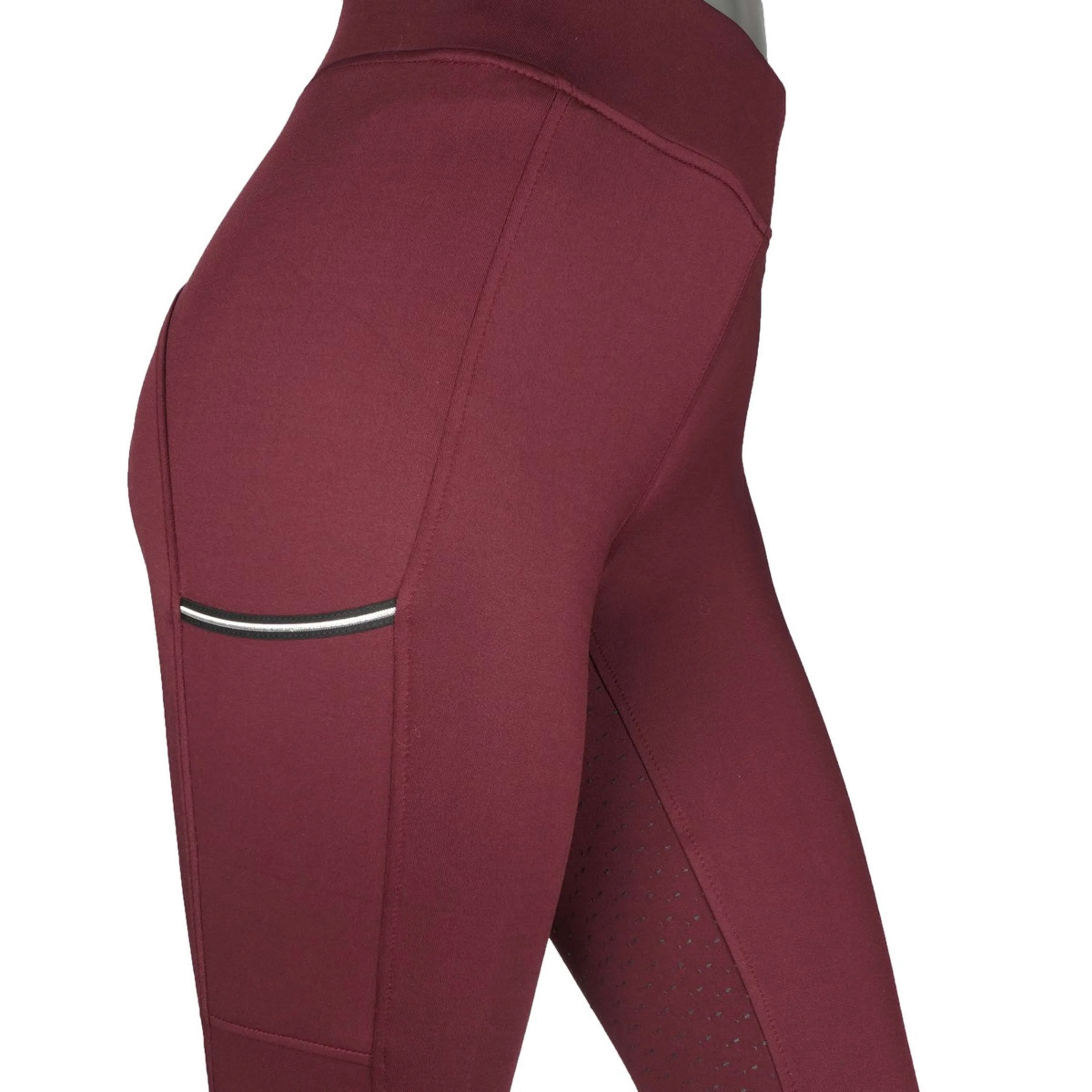 EQUITHÈME Legging d'Équitation Brigitte Bordeaux - Image 6