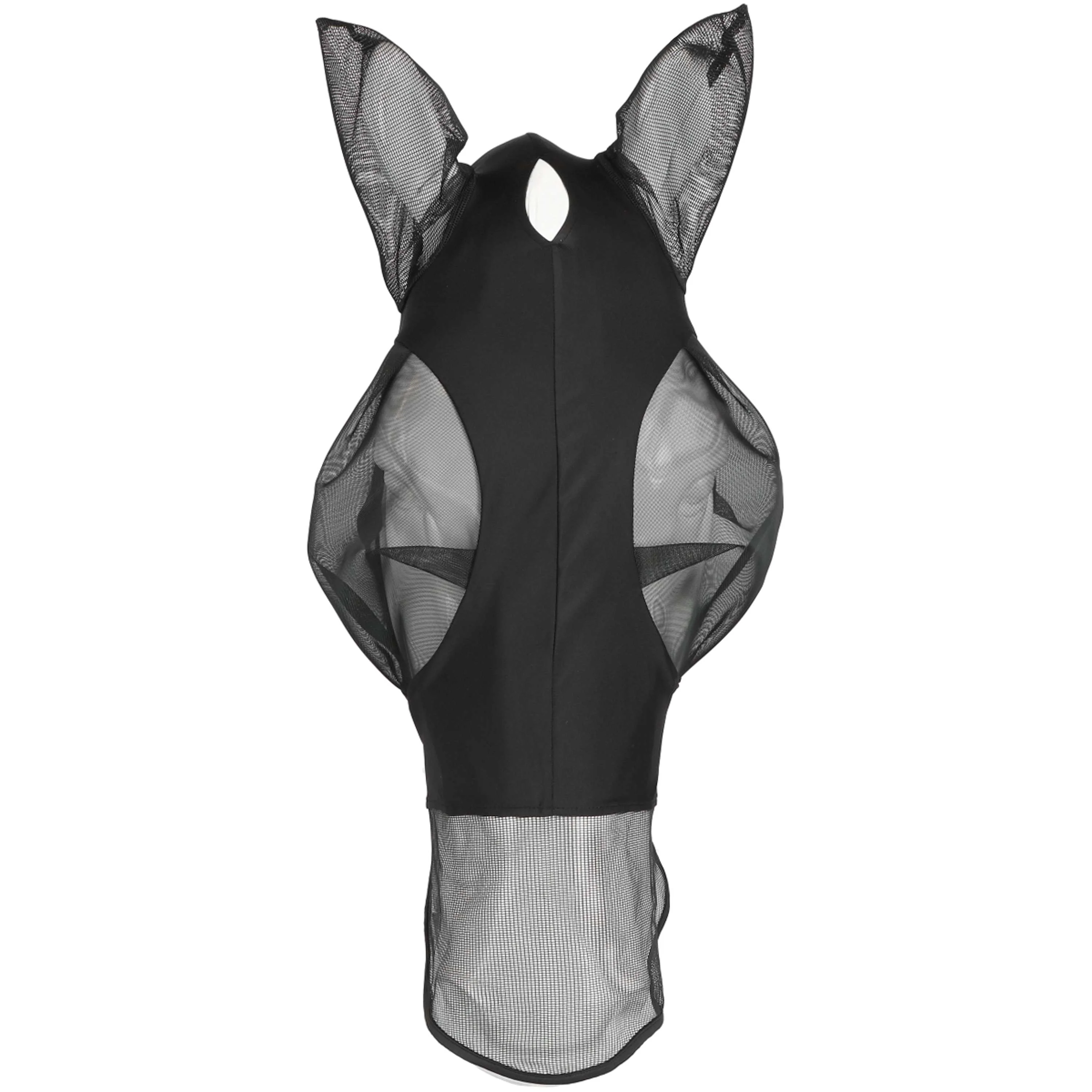 EQUITHÈME Masque Anti-Mouches Lycra UV protection Avec Filet Nez Noir - Image 5