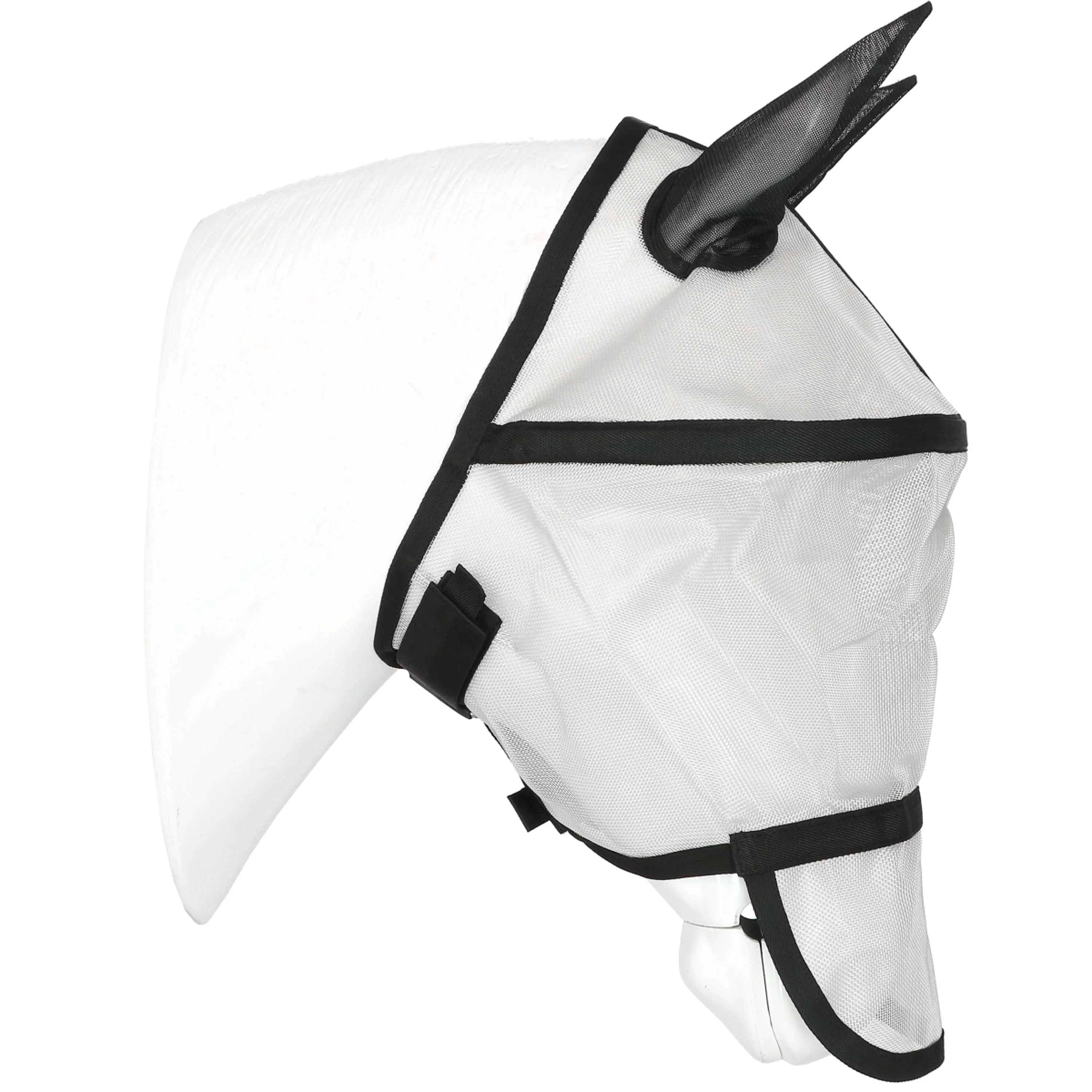 EQUITHÈME Masque Anti-Mouches Protec avec Protection UV Argent - Image 3