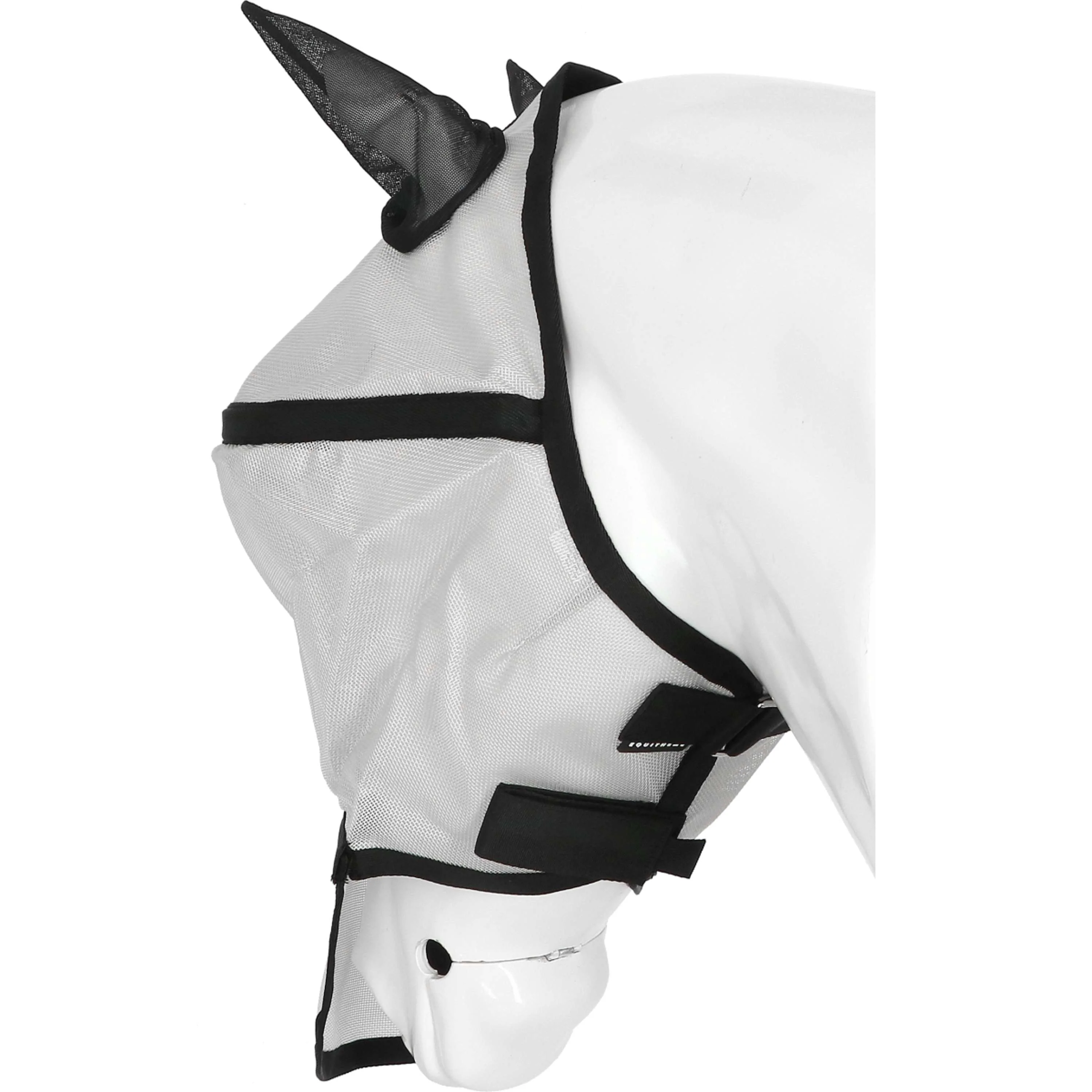EQUITHÈME Masque Anti-Mouches Protec avec Protection UV Argent - Image 6