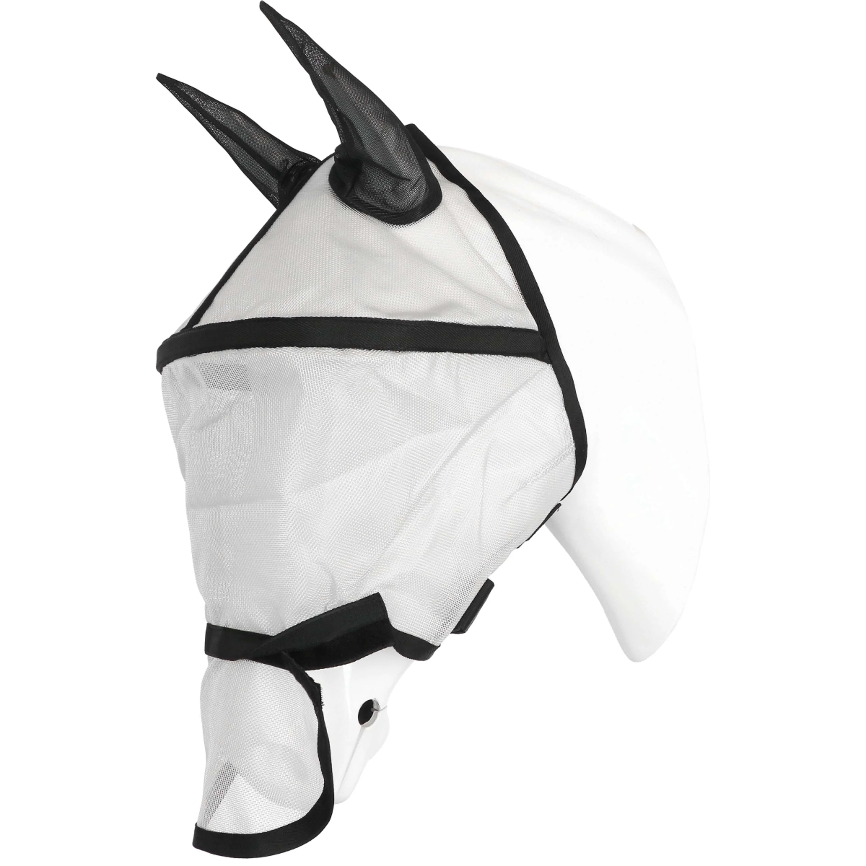 EQUITHÈME Masque Anti-Mouches Protec avec Protection UV Argent - Image 7