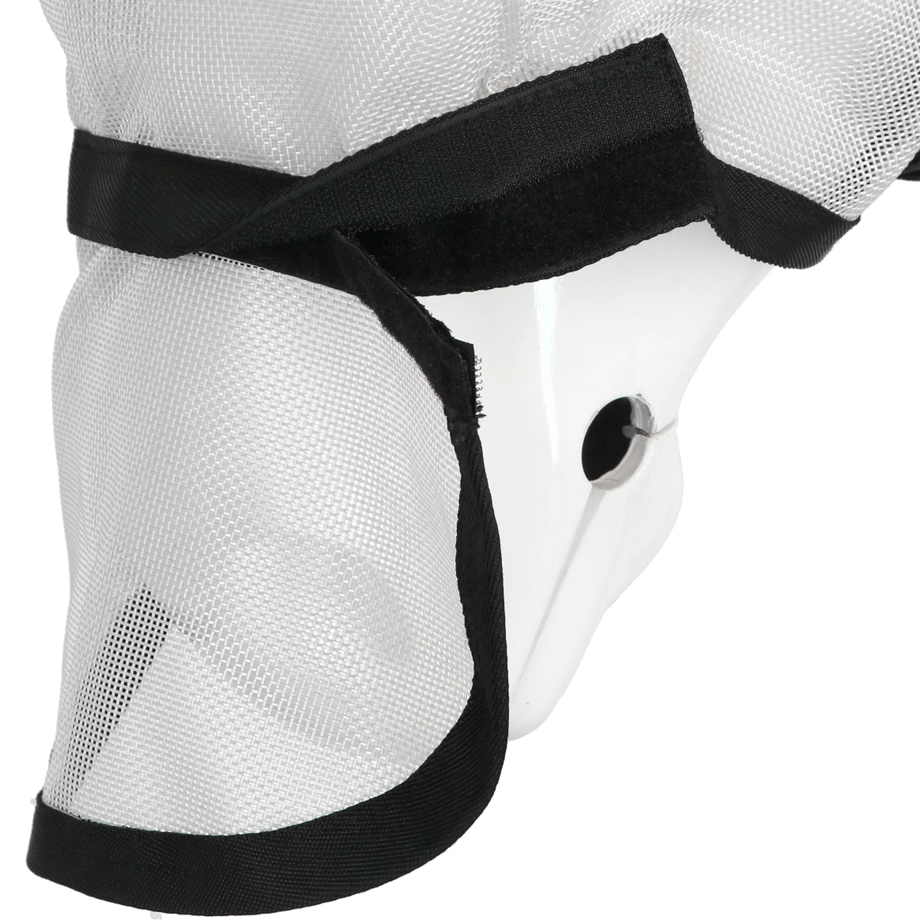 EQUITHÈME Masque Anti-Mouches Protec avec Protection UV Argent - Image 8