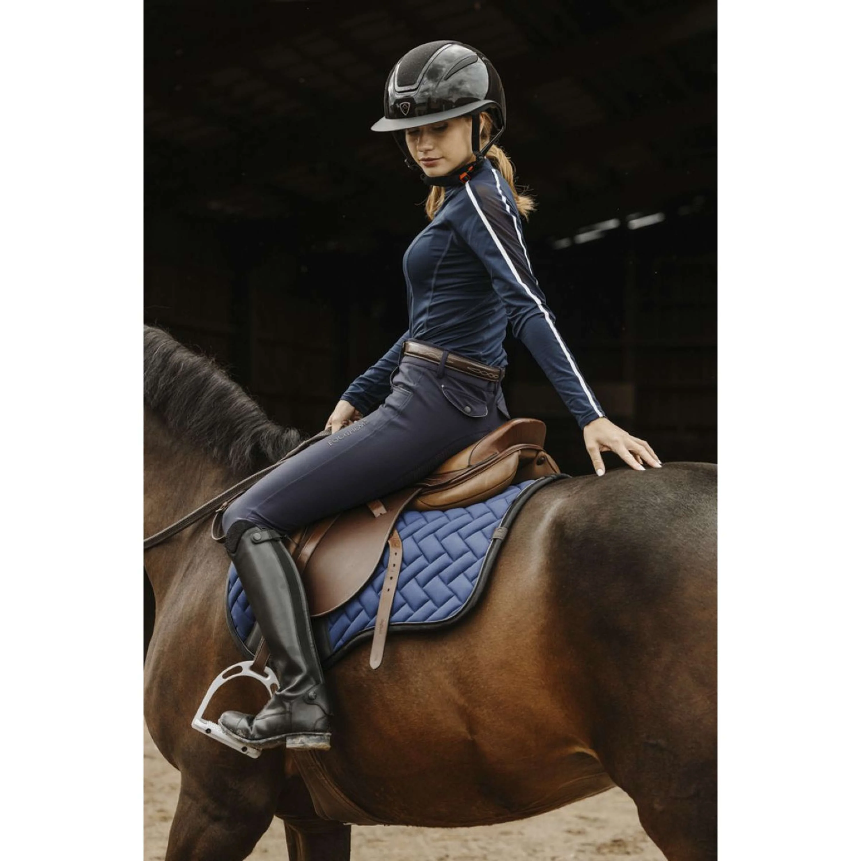 EQUITHÈME Pantalon d'Équitation Beverly Marin - Image 6