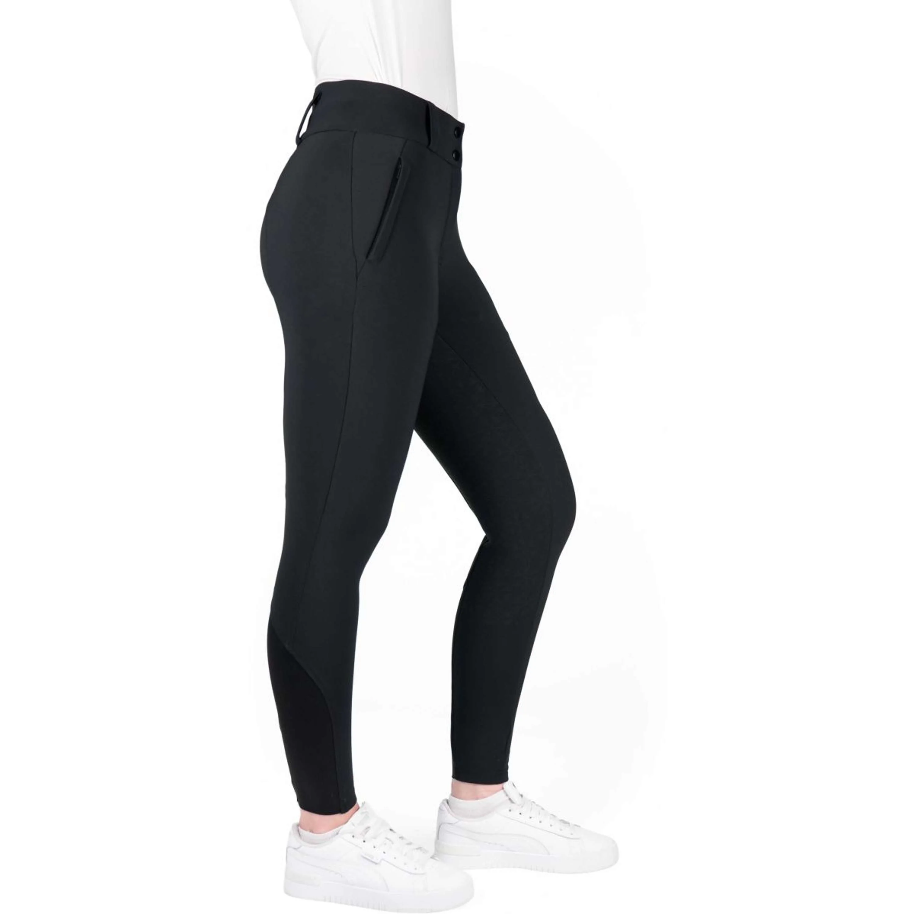 EQUITHÈME Pantalon d'Équitation Sierra Heated Full Grip Noir - Image 4