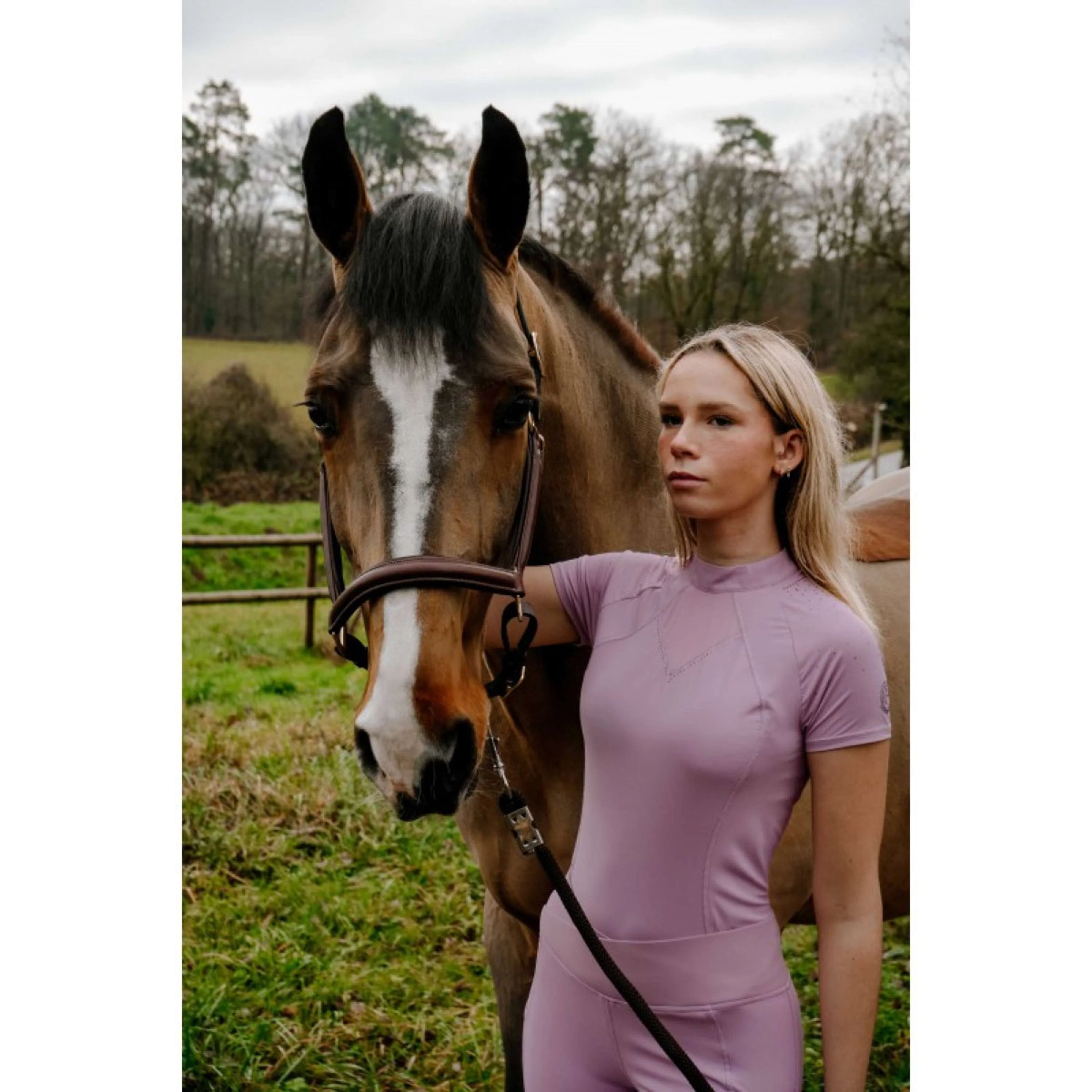 EQUITHÈME Polo Claudia Violet - Image 2