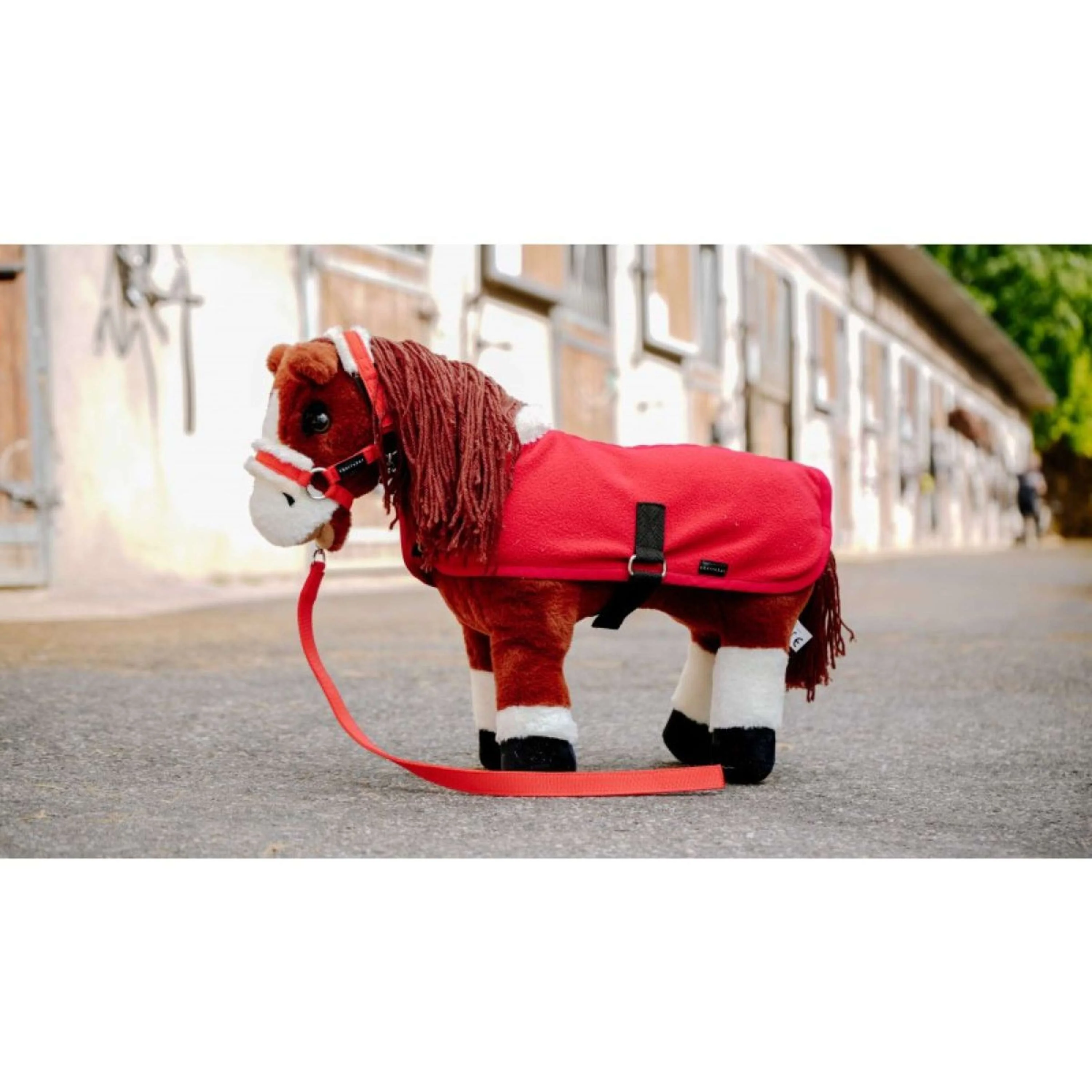 EQUITHÈME Pony Academy Set de tapis d'exposition Mini Rouge - Image 2