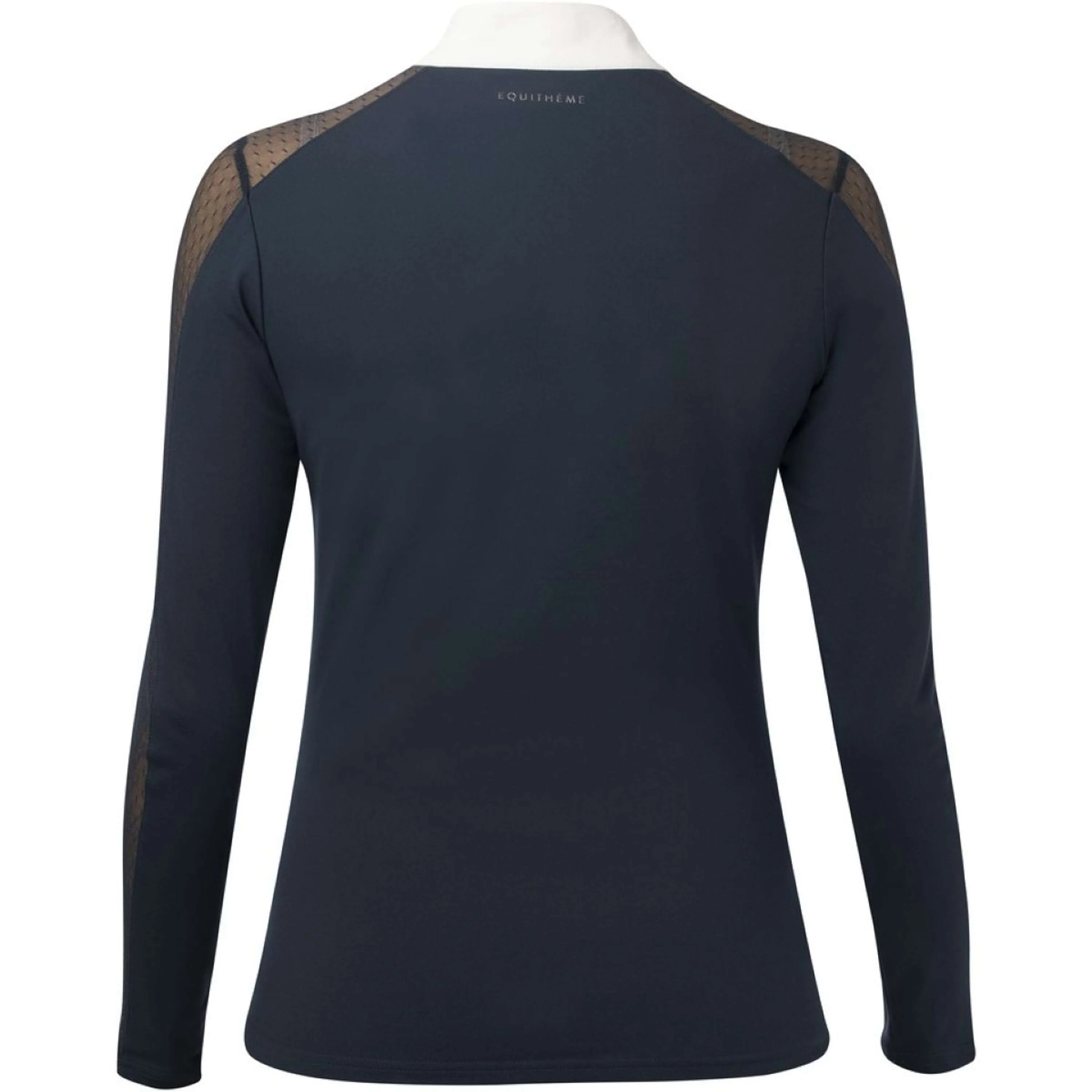 EQUITHÈME T-shirt de Concours Pekin Longues Manches Marine Bleu - Image 3