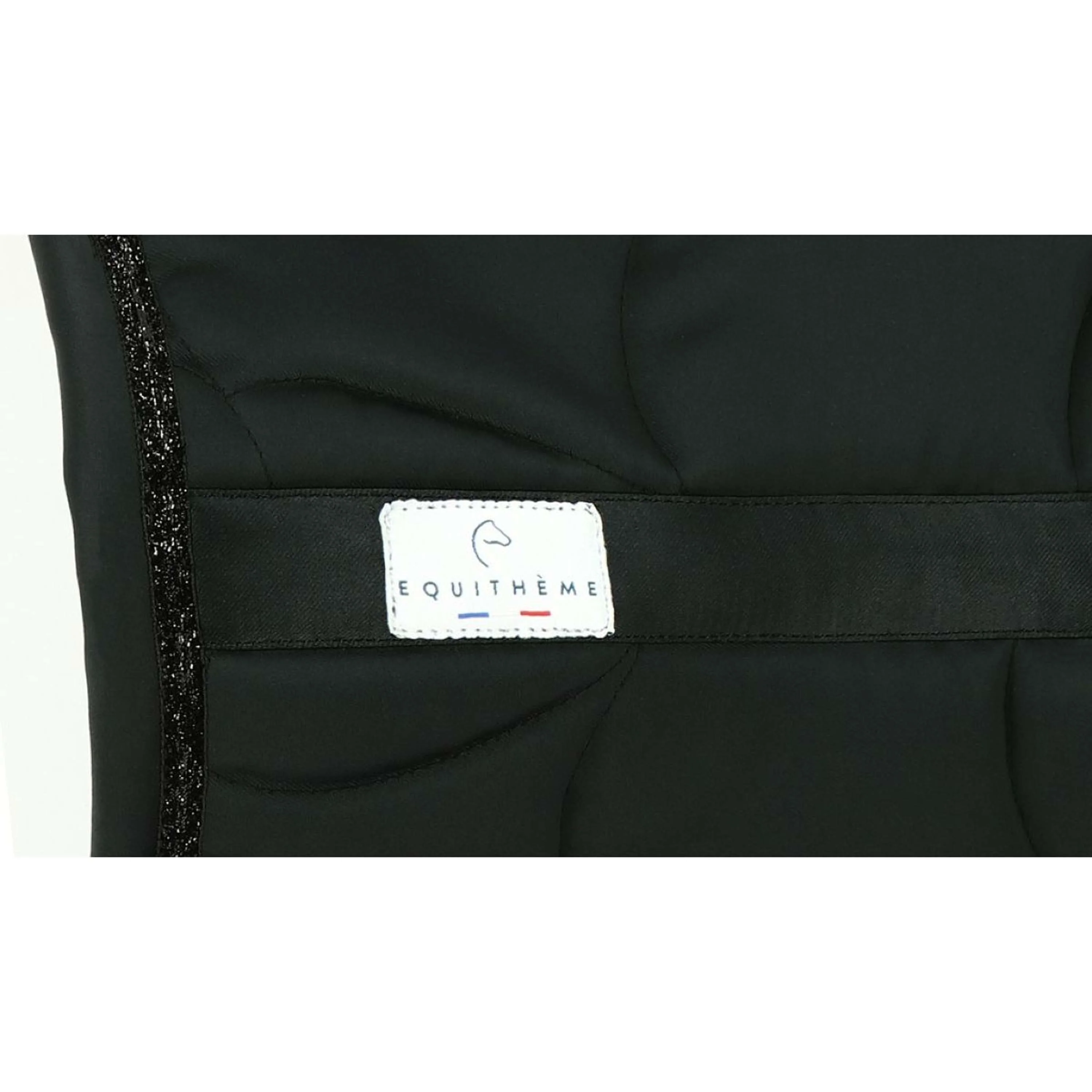 EQUITHÈME Tapis de Selle Satin Dressage Noir - Image 3
