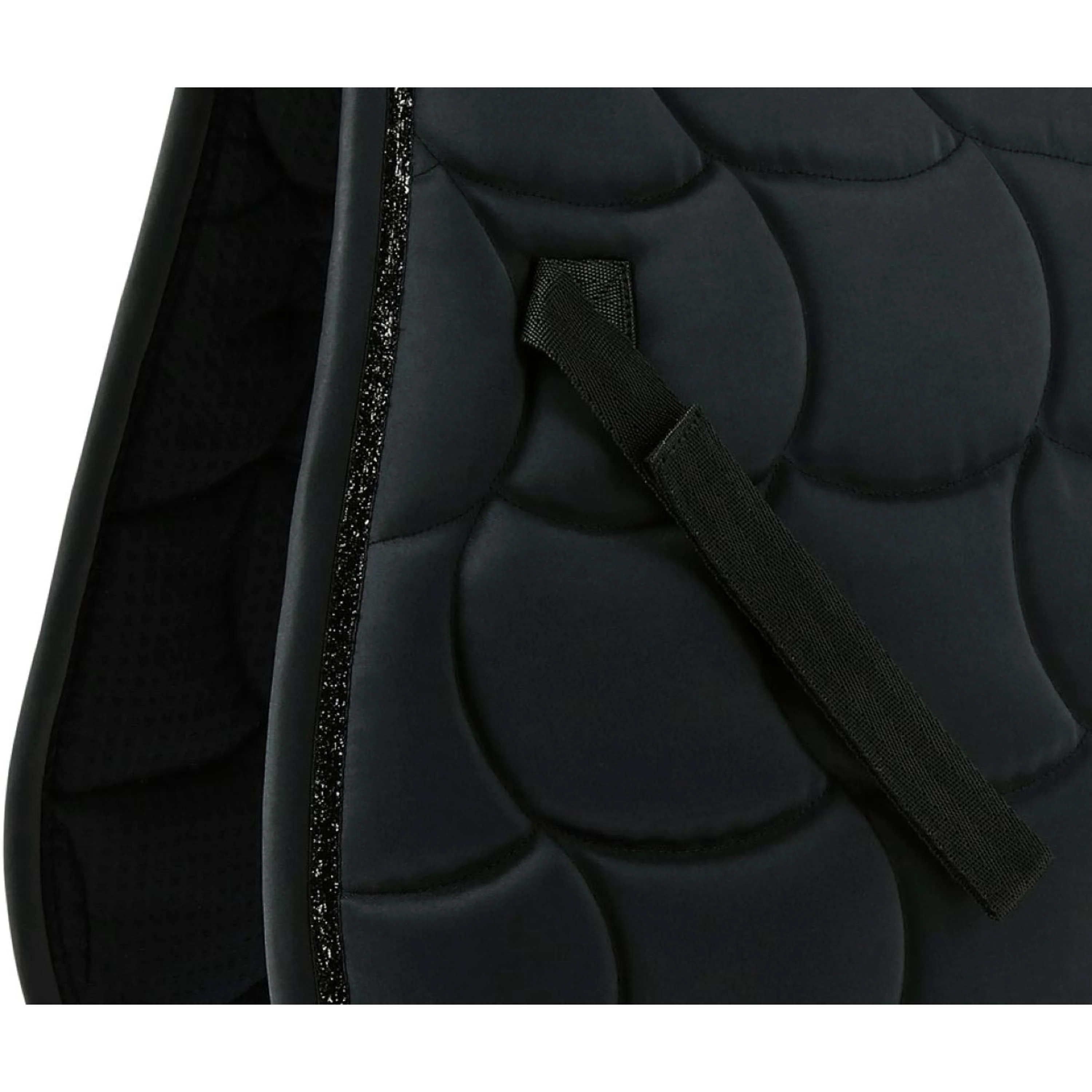 EQUITHÈME Tapis de Selle Satin Dressage Noir - Image 4