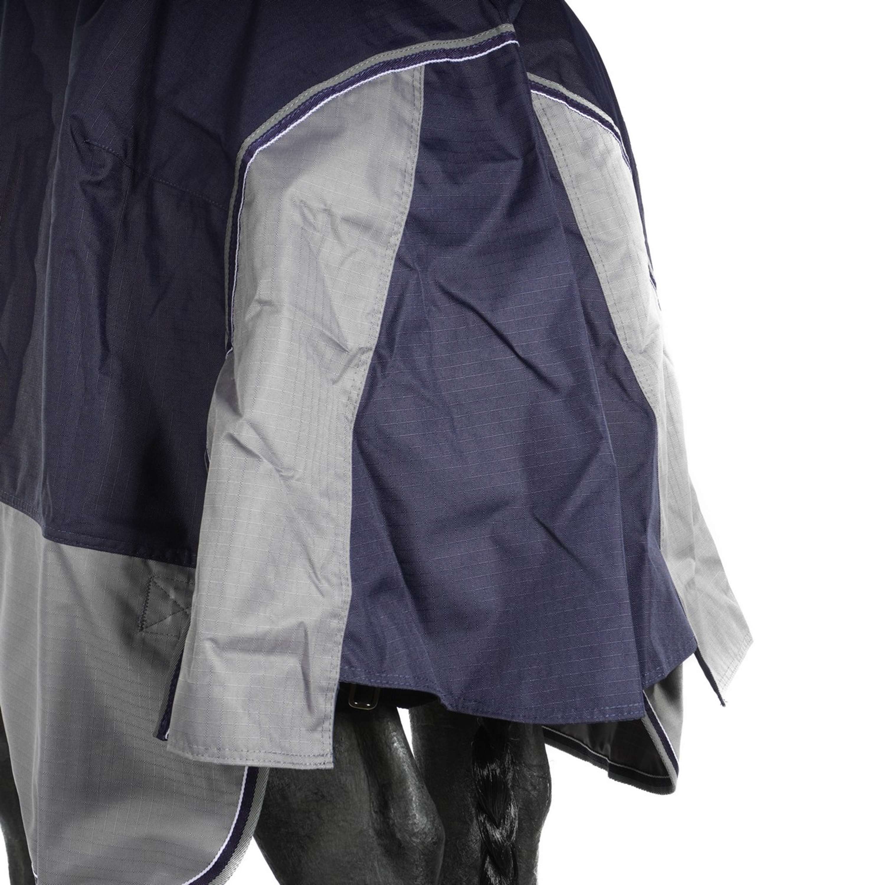 EQUITHÈME Turnout Rug Tyrex Combo 600D 350g Marine/Gris Dots - Image 8
