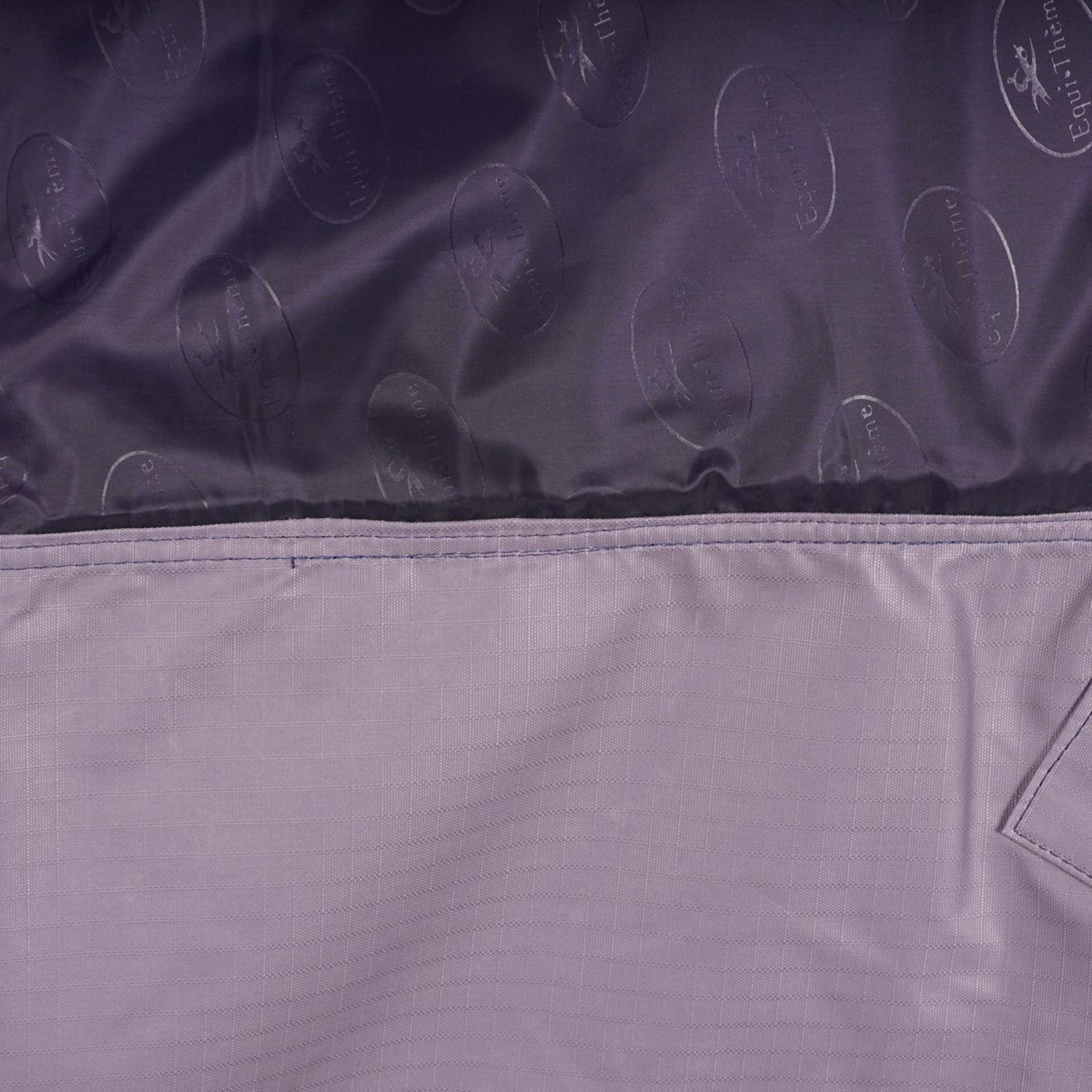 EQUITHÈME Turnout Rug Tyrex Combo 600D 350g Marine/Gris Dots - Image 9