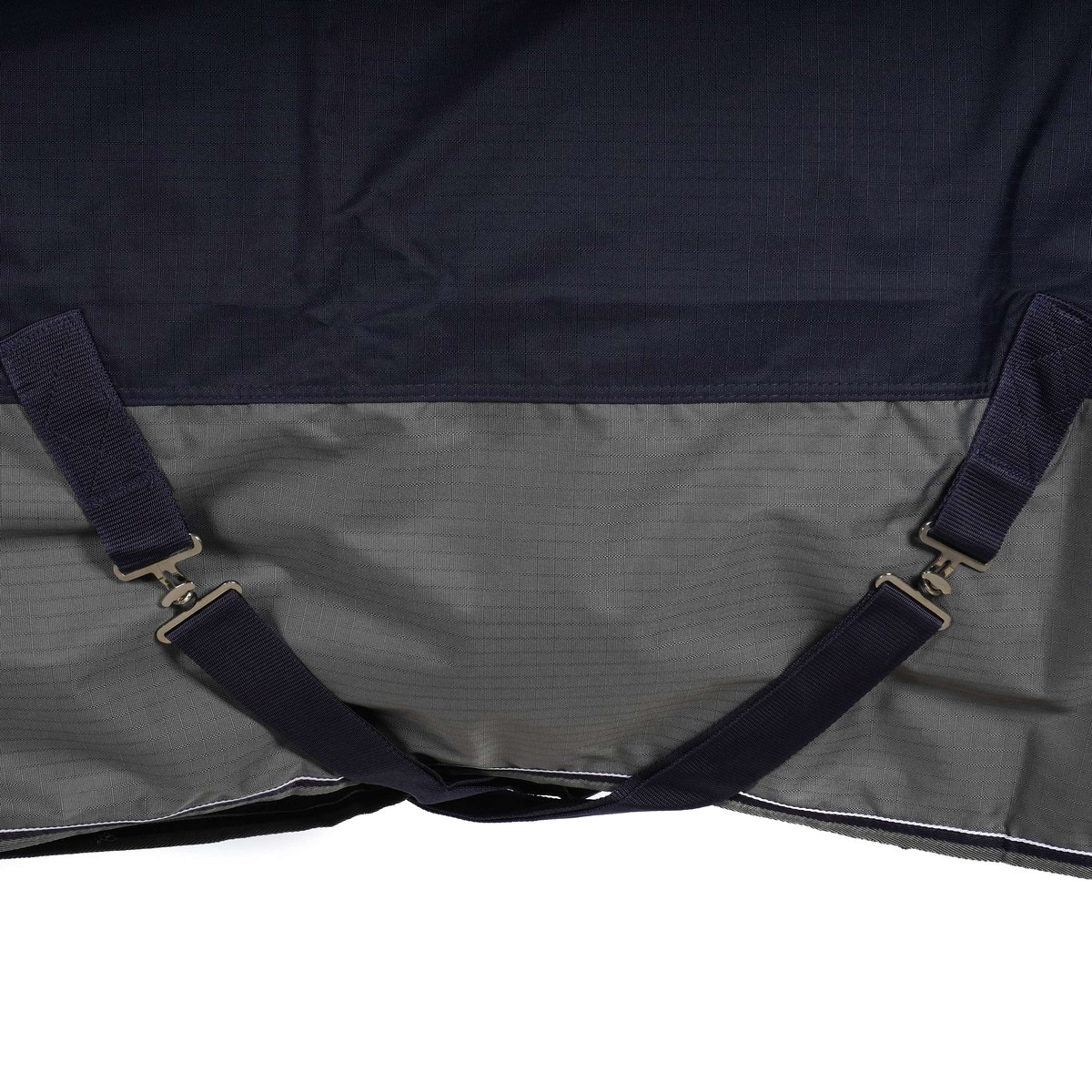 EQUITHÈME Turnout Rug Tyrex High Neck 600D 300g Marine/Gris Dots - Image 5