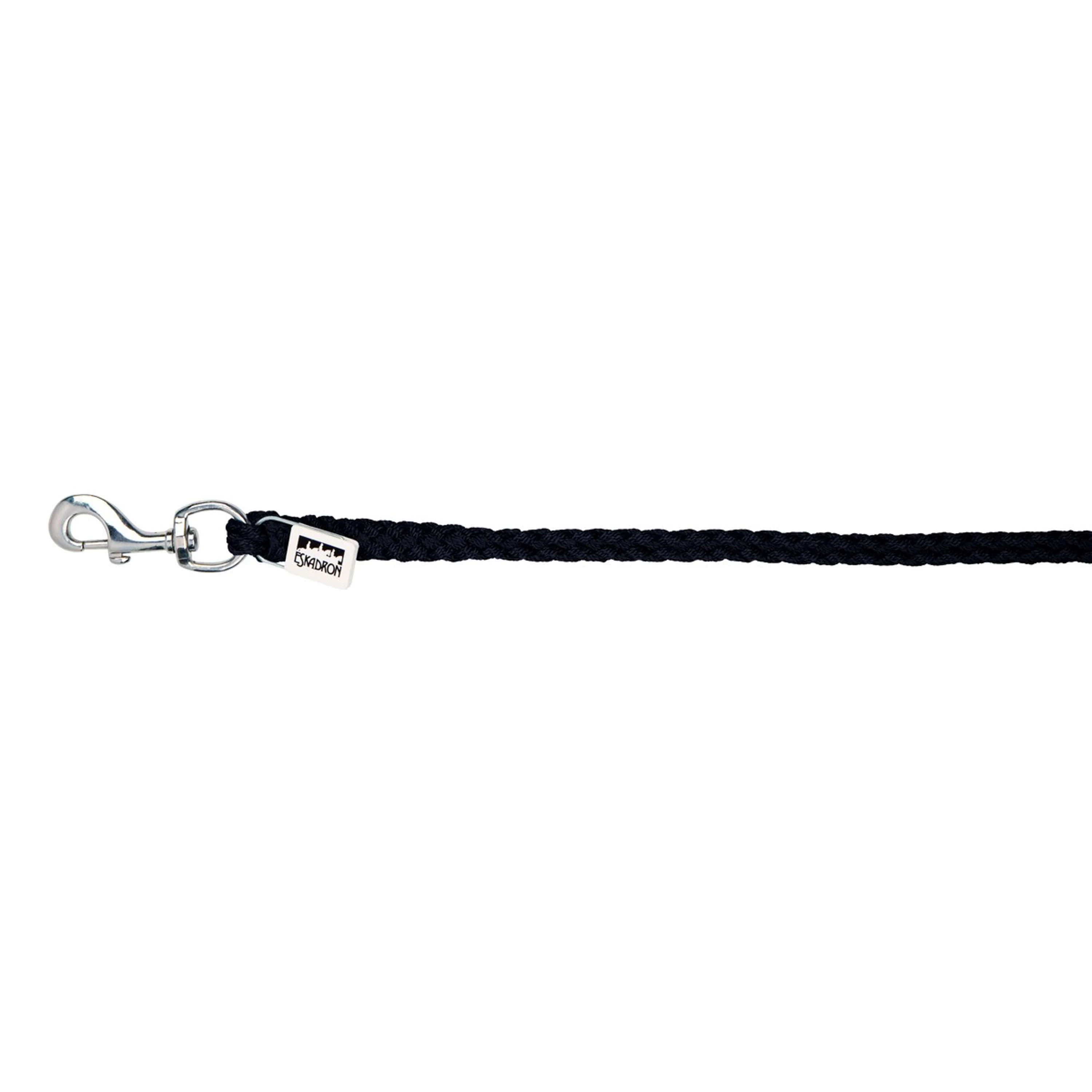Eskadron Corde pour Licol Classic Mousqueton Nickel Noir