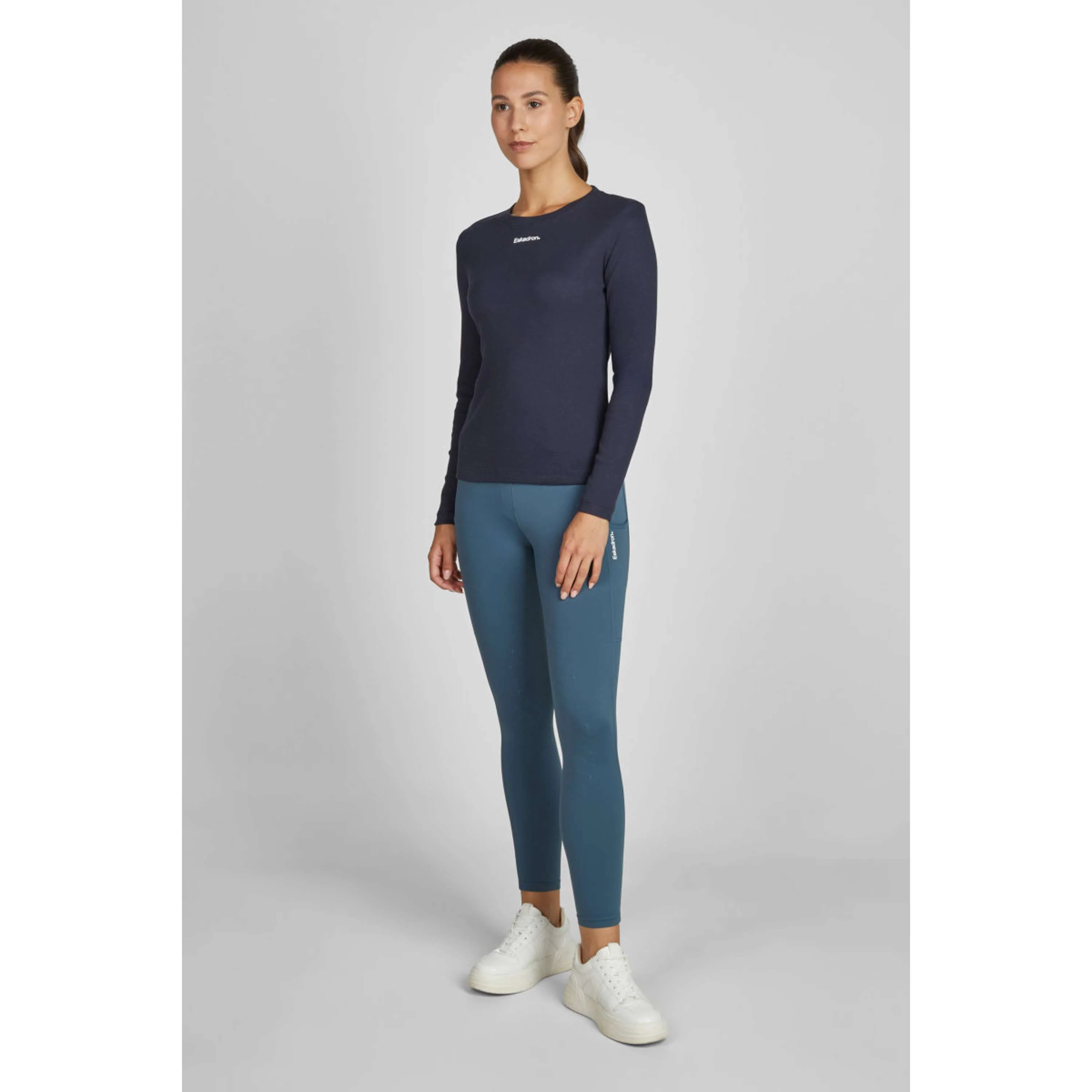 Eskadron Manches Longues Classic Sports Rib Marin - Image 3