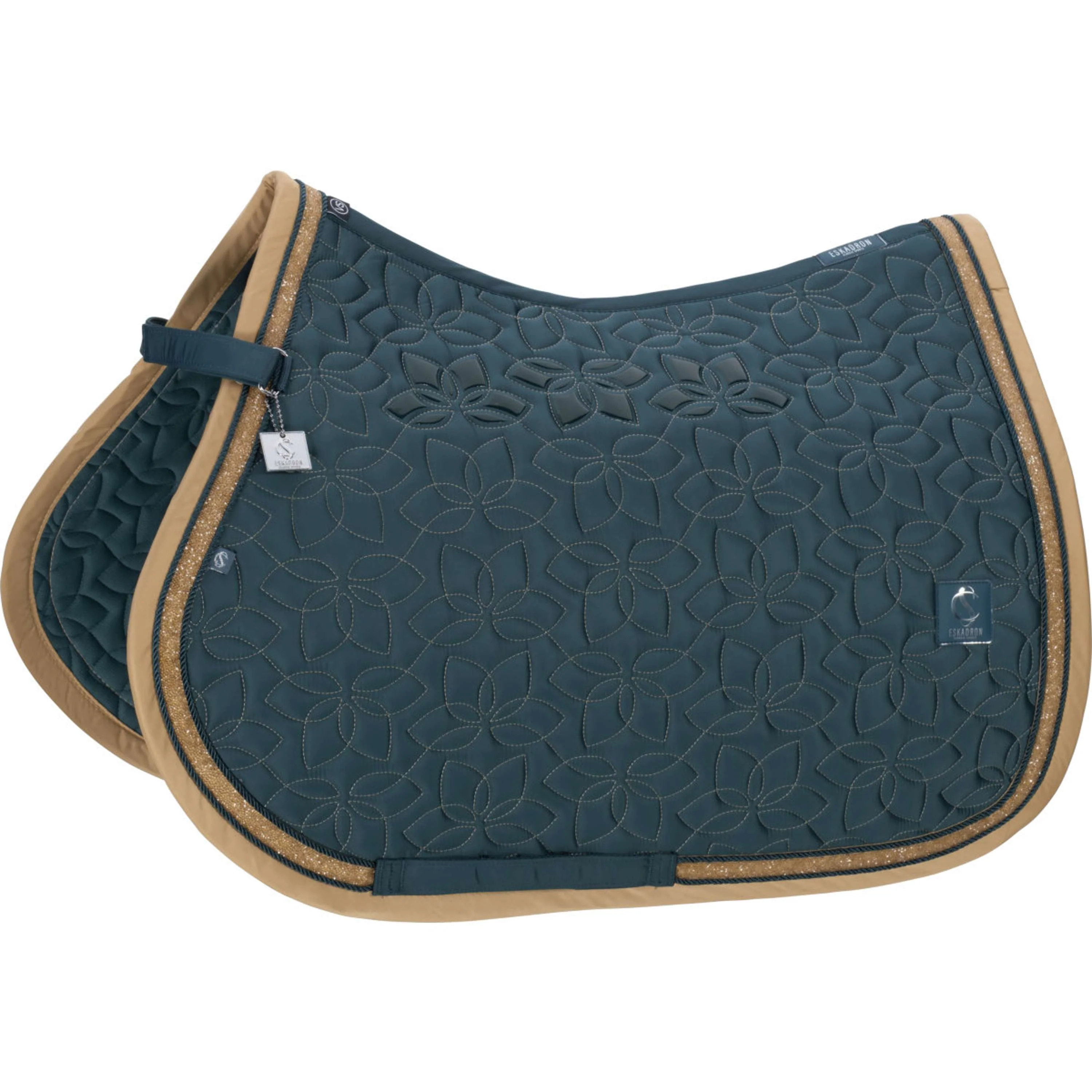 Eskadron Tapis de Selle Classic Sports Glossy Jewel Contrast Polyvalent Ocean