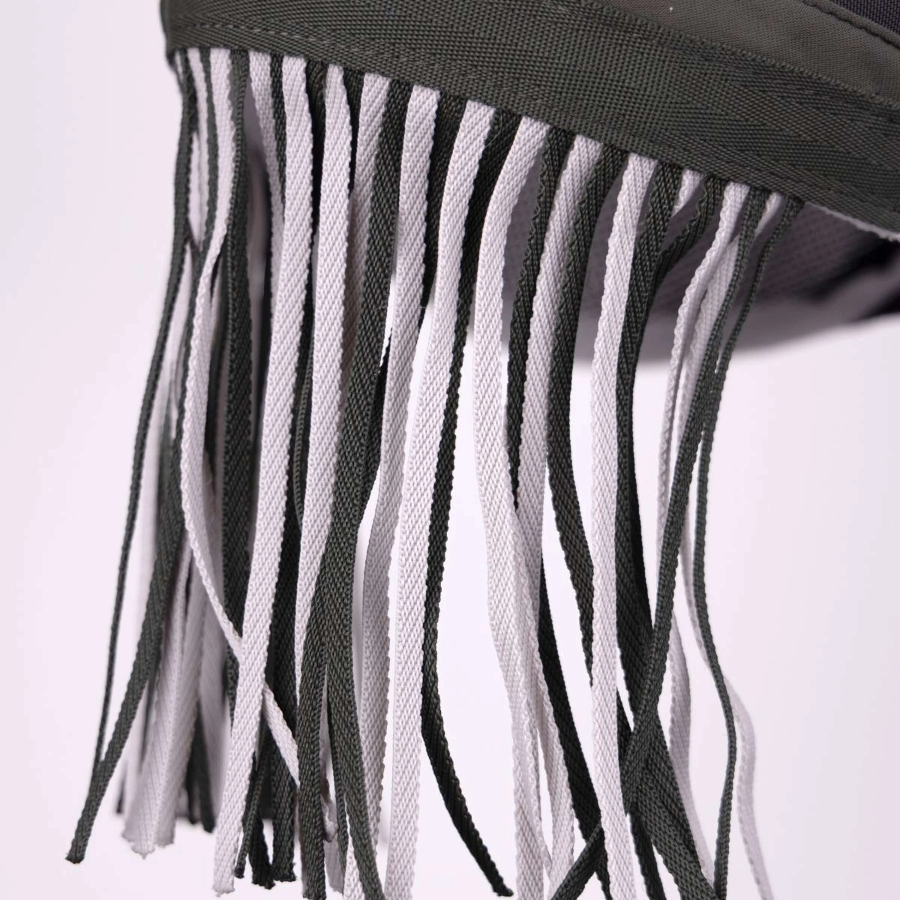 FlyGuard by Shires Masque Anti-Mouches Pro Air Motion avec Oreilles et Franges Khaki - Image 8