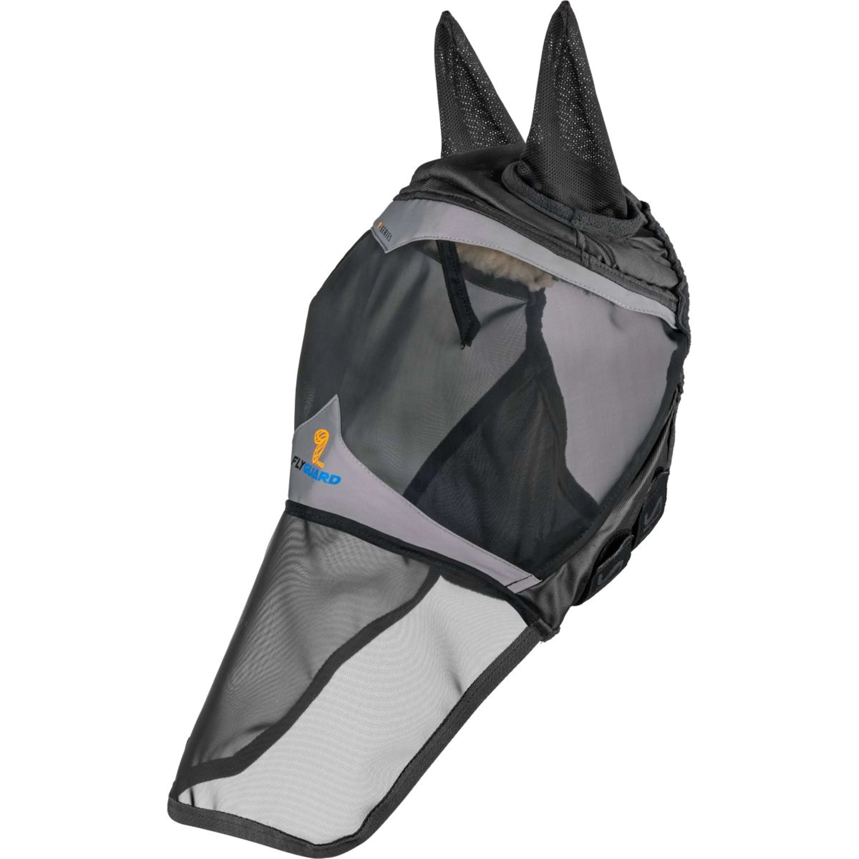 FlyGuard by Shires Masque Anti-Mouches Pro Fine Mesh avec Oreilles et Rabat Nez Jet - Image 2