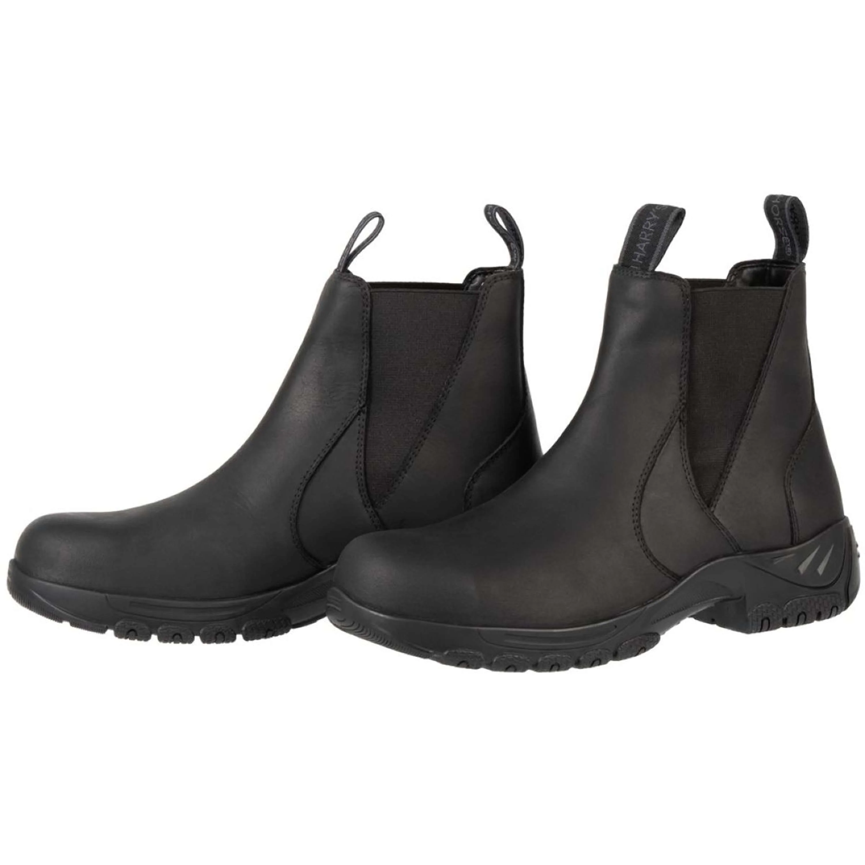 Harry's Horse Chaussures d'Écurie Leder Safety Steel Toe Noir