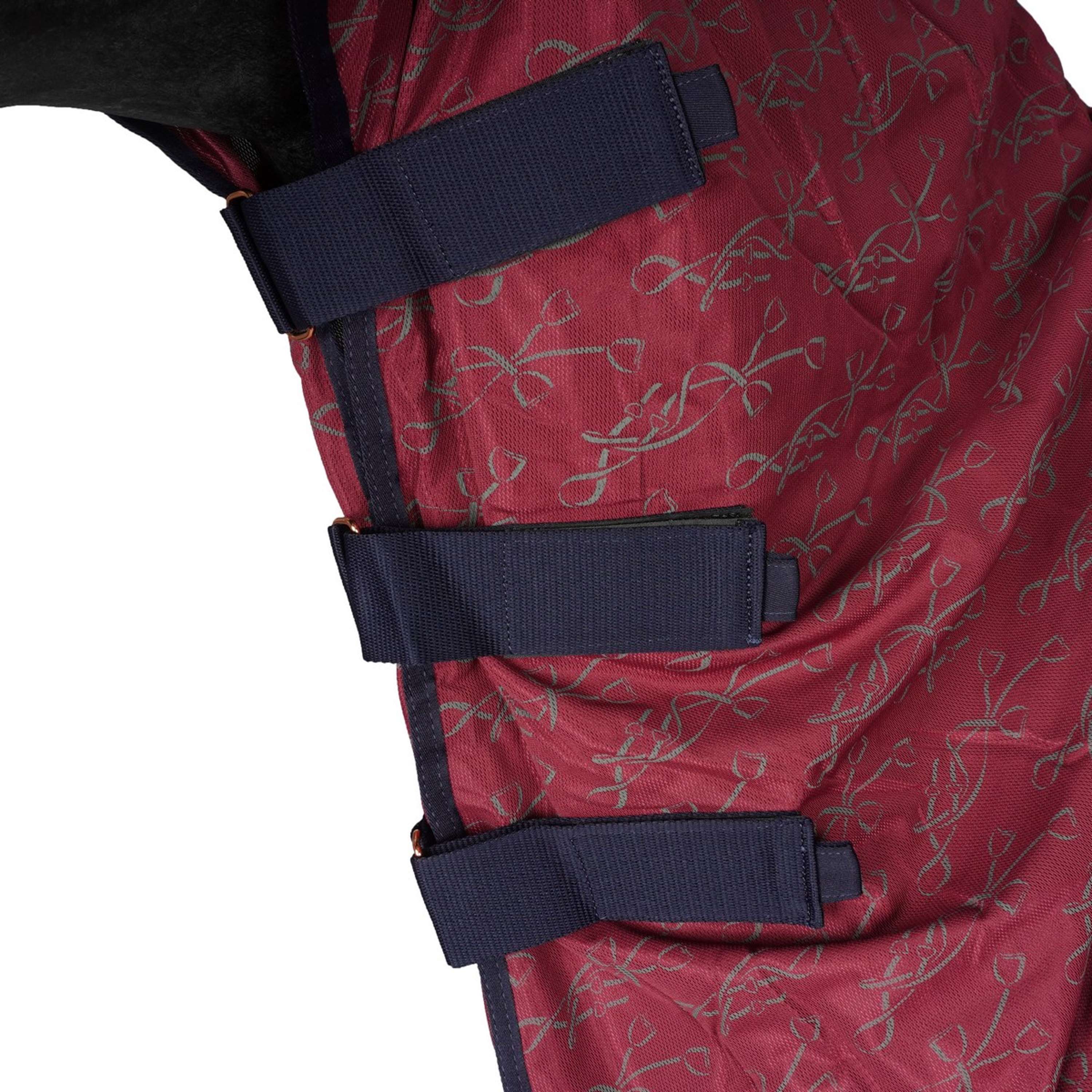 Harry's Horse Couverture Anti-Mouches Mesh Superior Bordeaux - Image 5