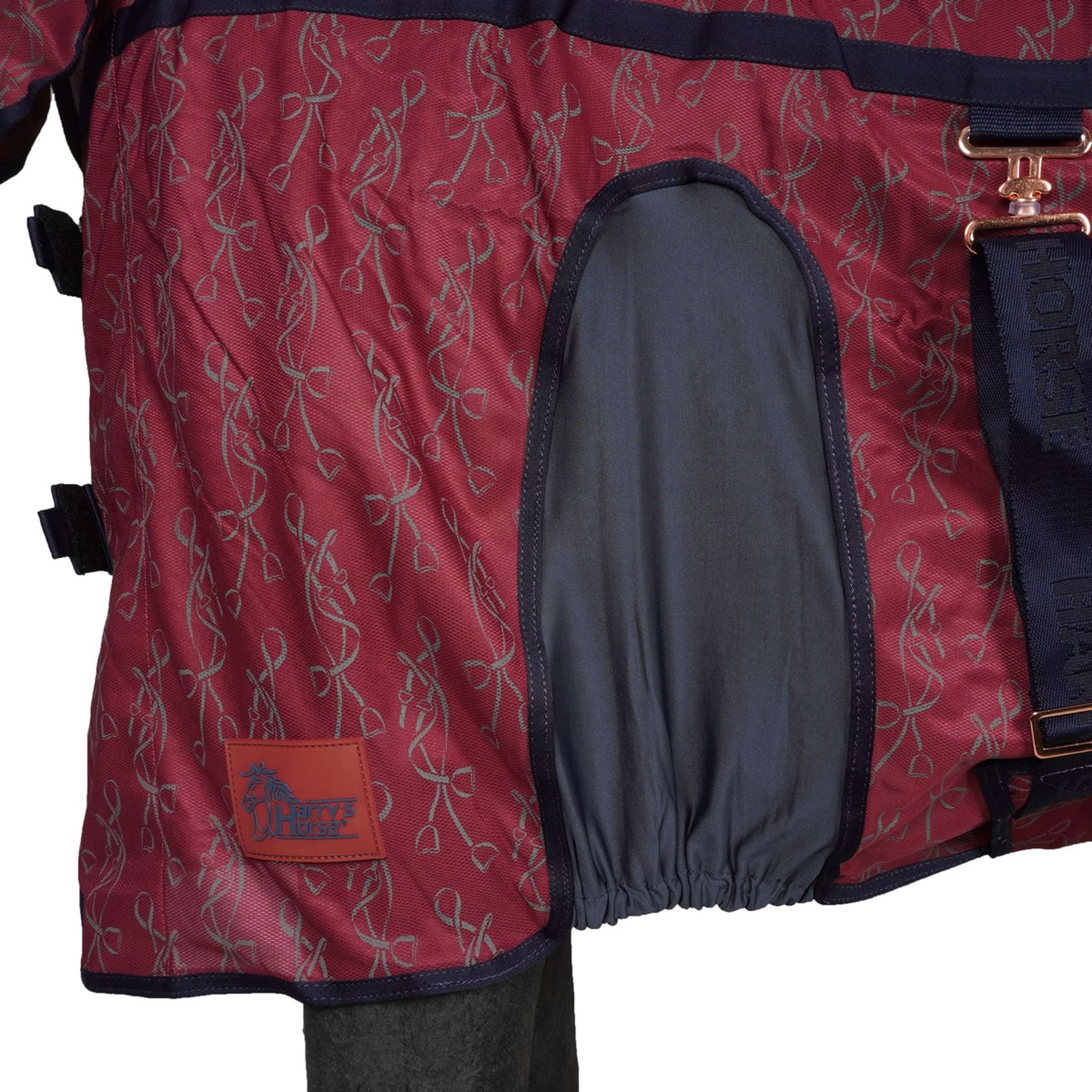 Harry's Horse Couverture Anti-Mouches Mesh Superior Bordeaux - Image 7