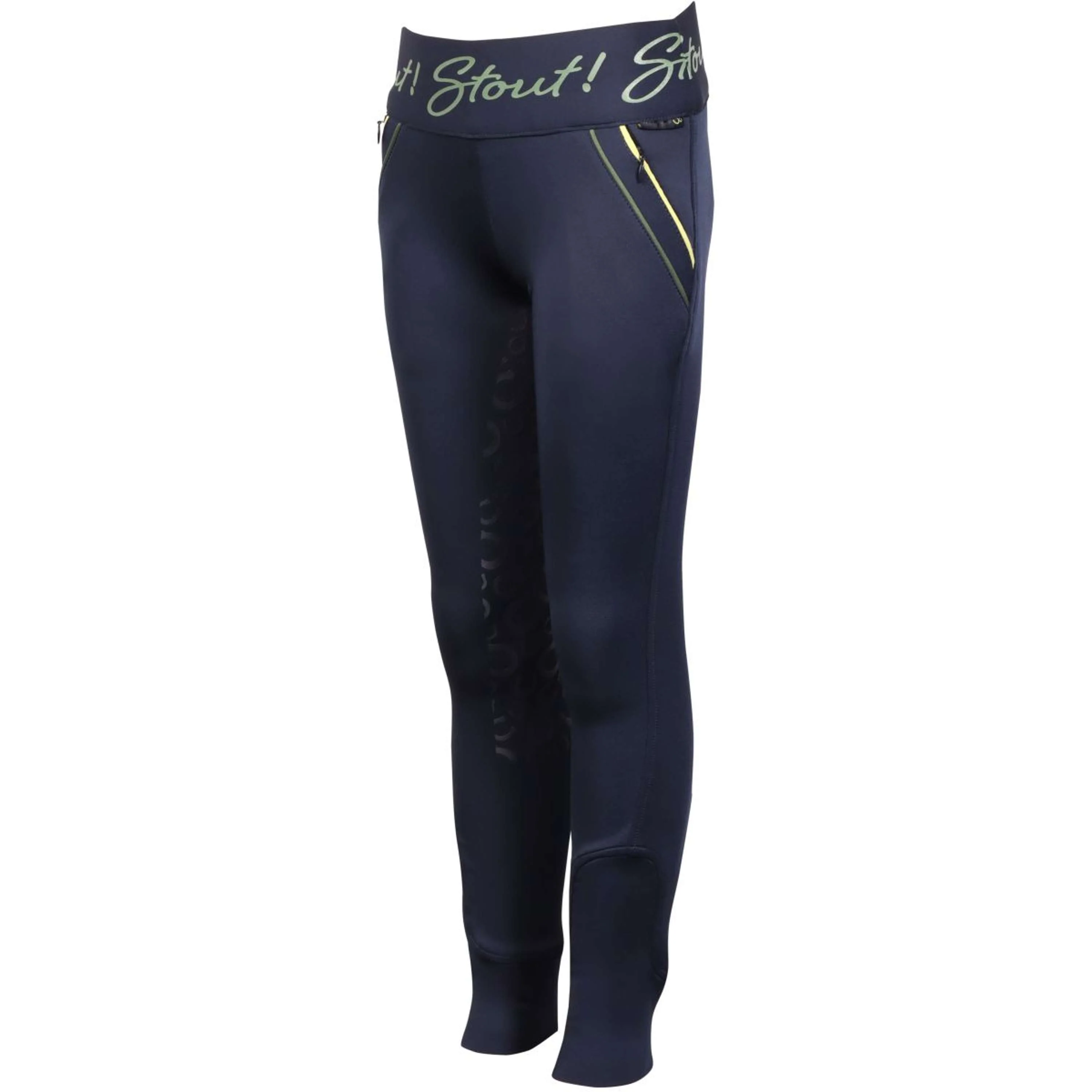 Harry's Horse Legging d'Équitation Equitights STOUT! Lime Full Grip Marin