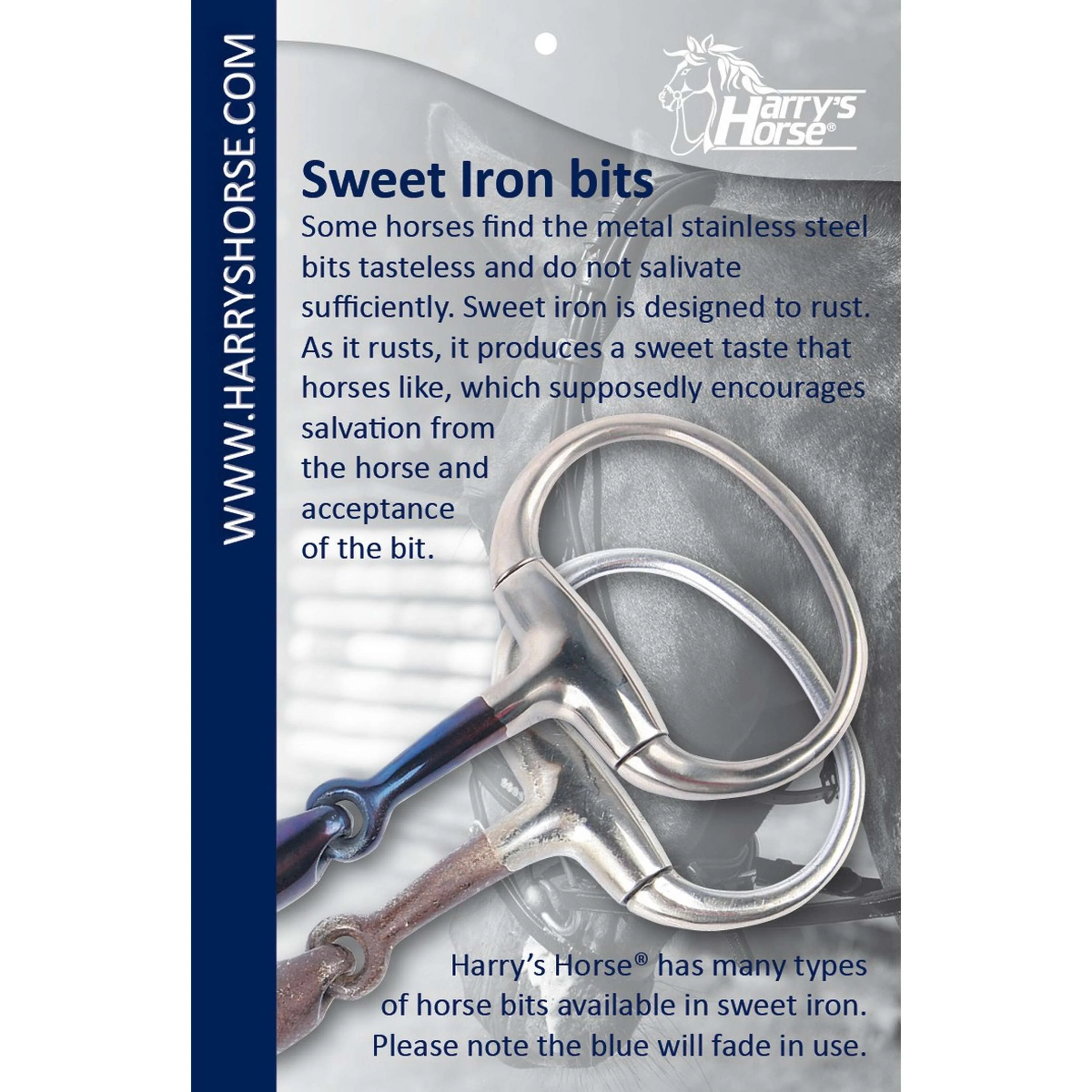Harry's Horse Mors de Filet Double Brisure Sweet Iron 20mm - Image 3