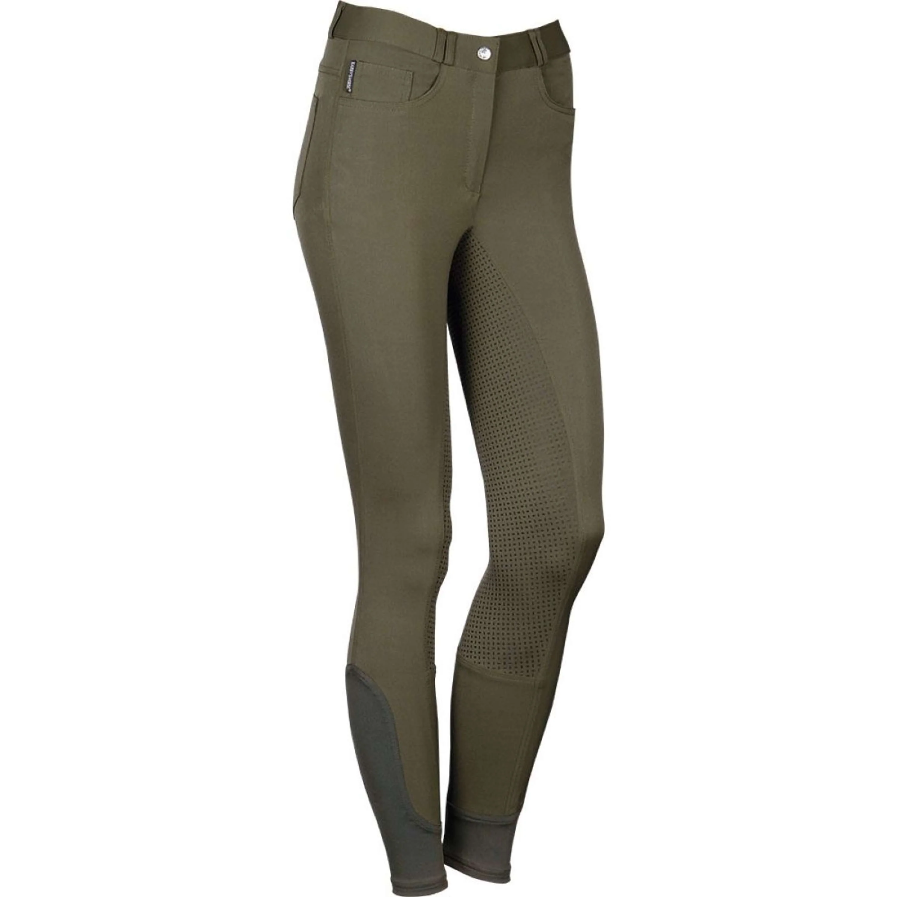 Harry's Horse Pantalon d'Équitation Redwood Full Grip Armée Verte