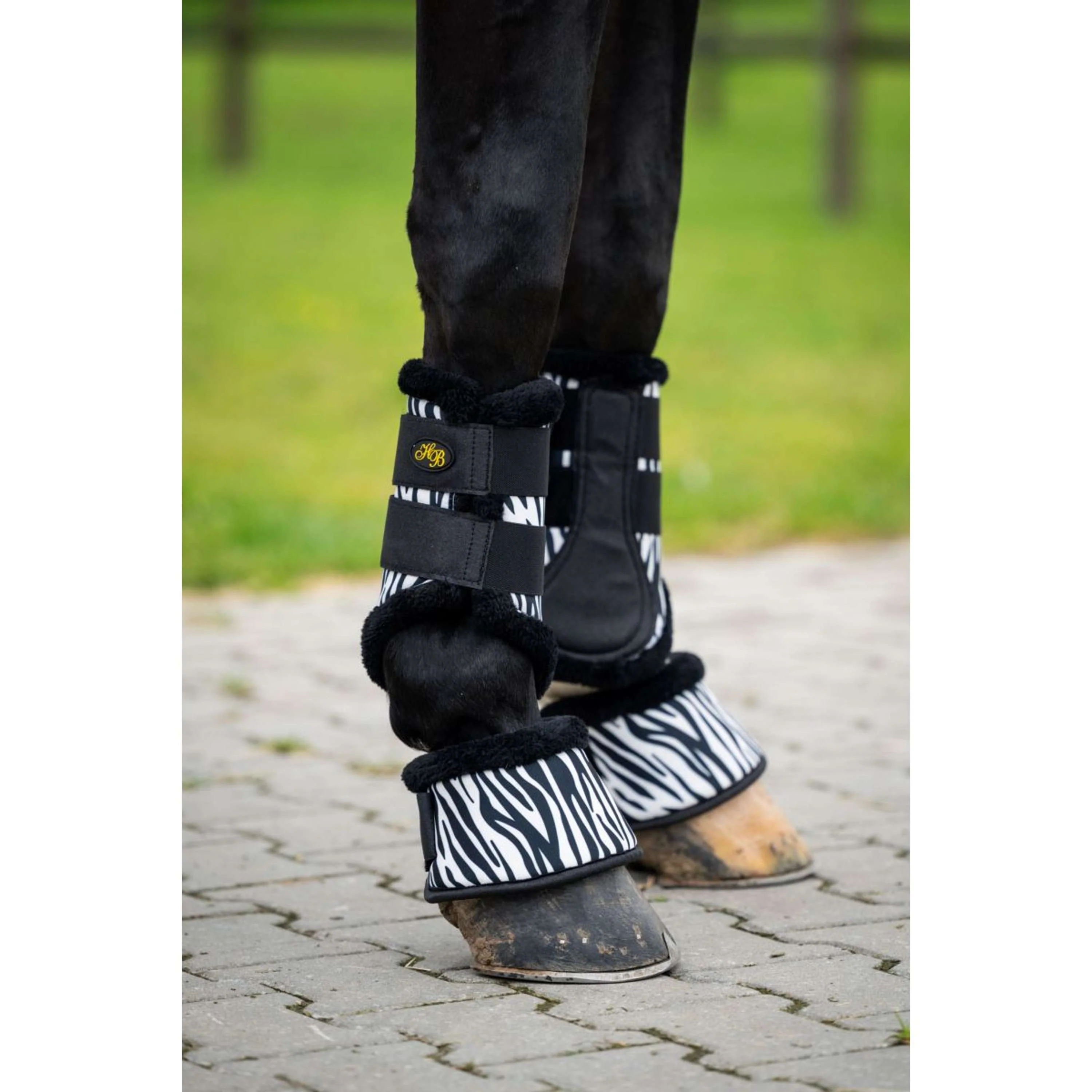 HB Dressage Boots Zebra Noir/Blanc