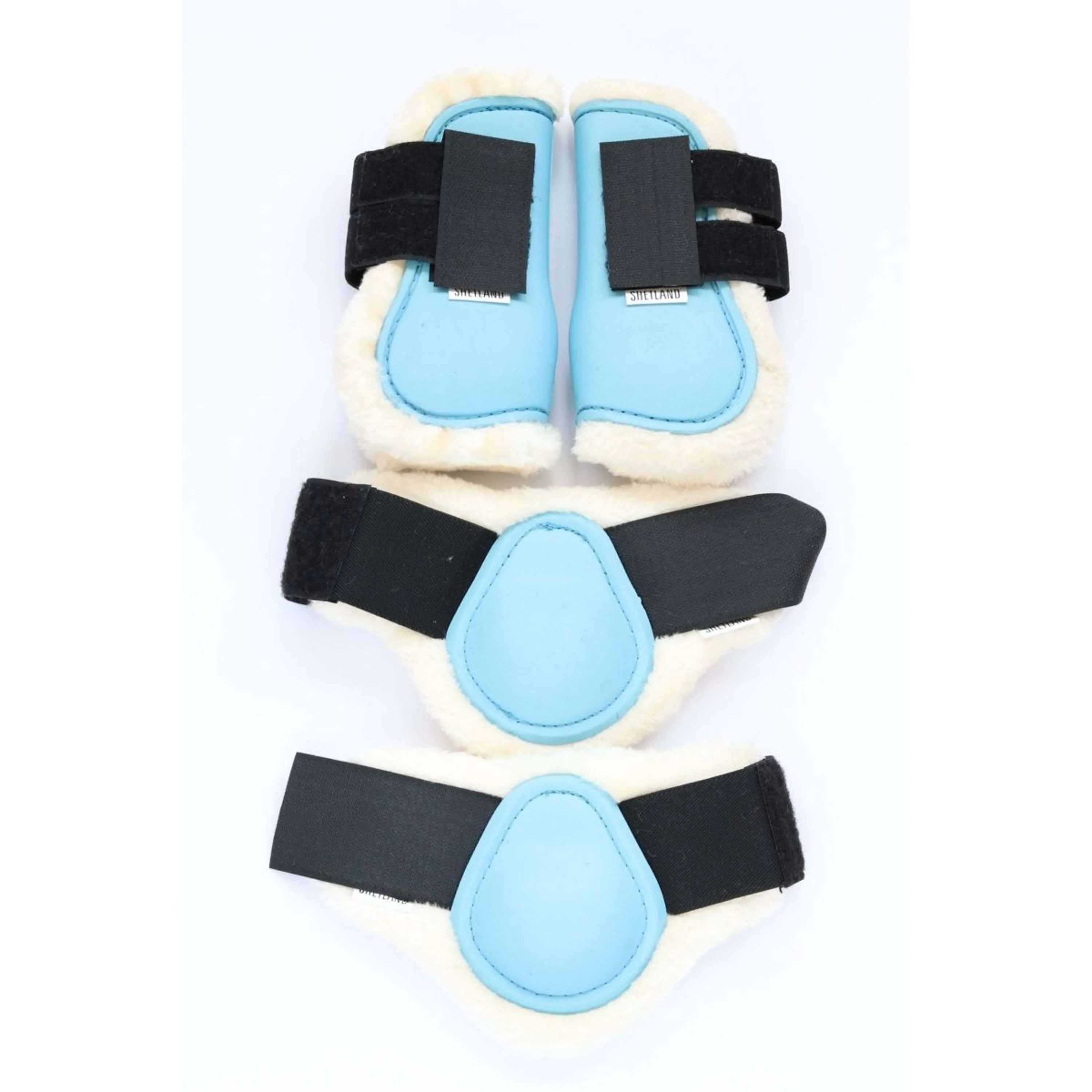 HB Guêtres Teddy Bleu clair