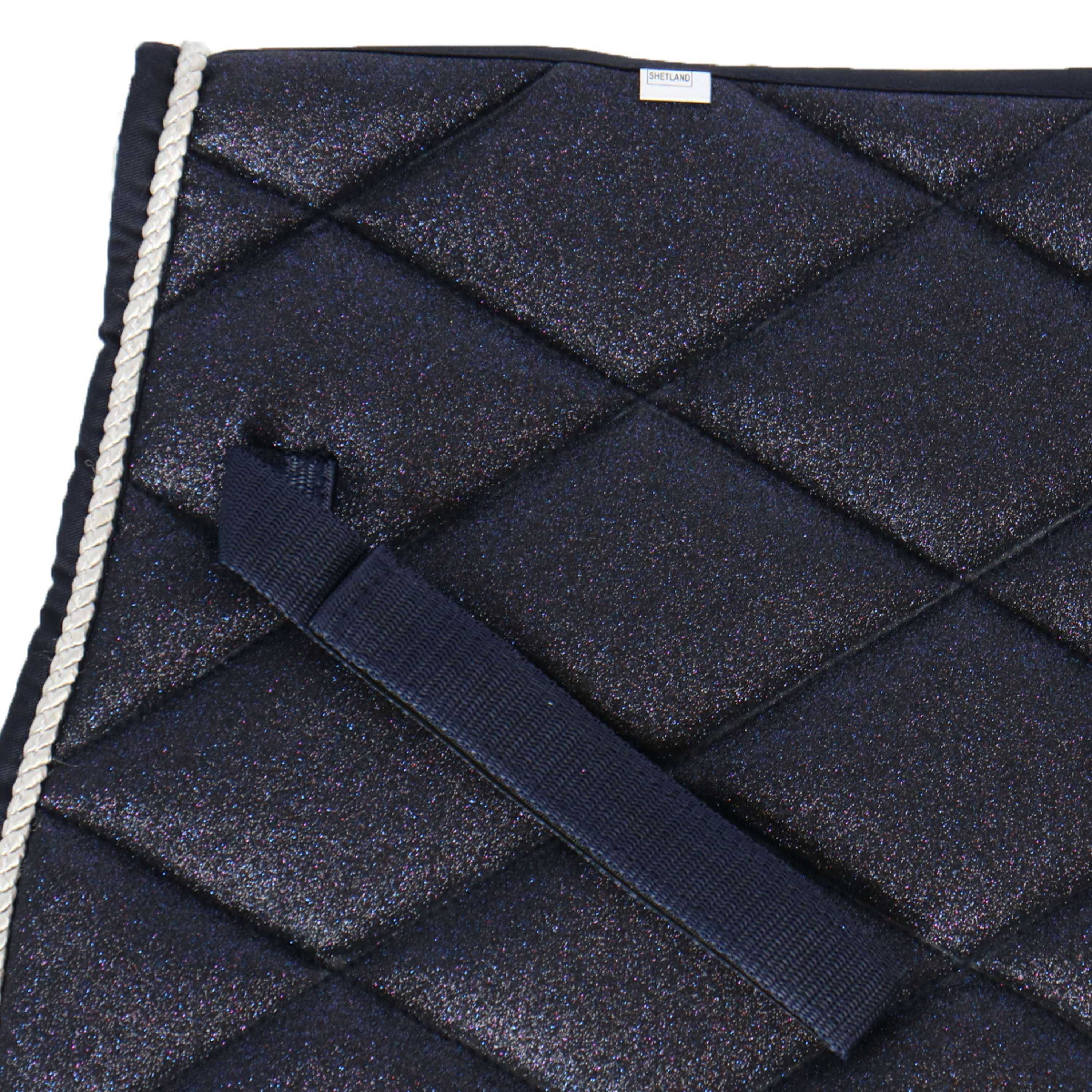 HB Tapis de Selle Sparkling Glitter Shetland Marin - Image 3