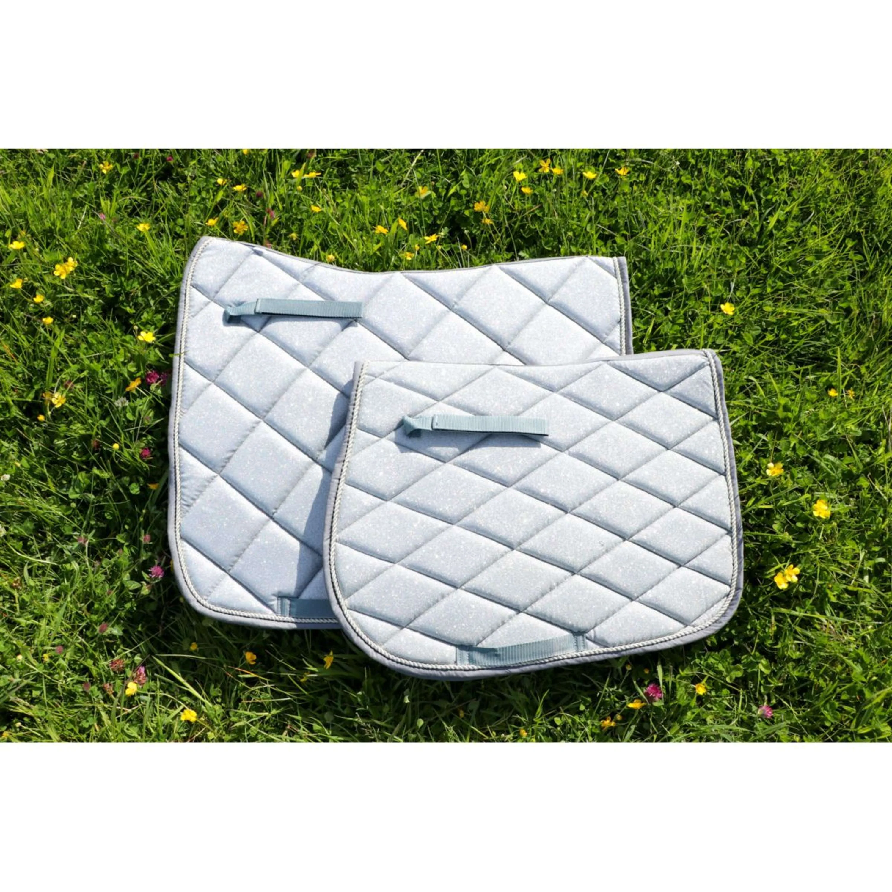 HB Tapis de Selle Sparkling Glitter Sauter Argent - Image 7