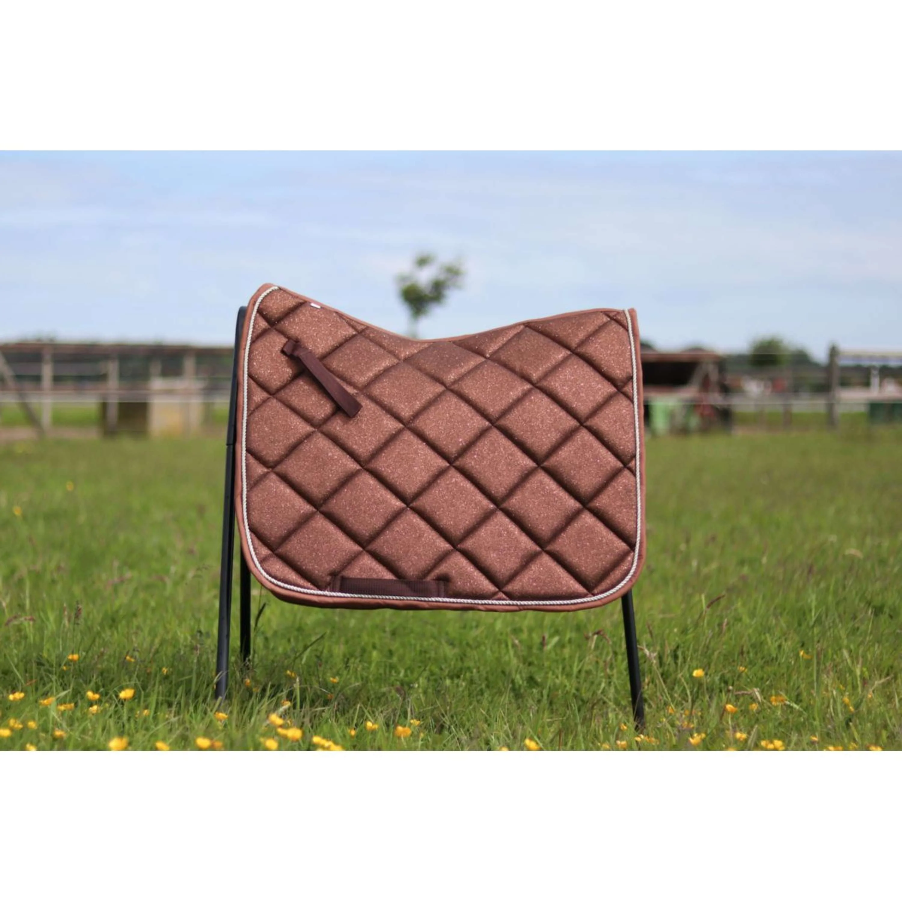 HB Tapis de Selle Sparkling Glitter Sauter Marron - Image 2